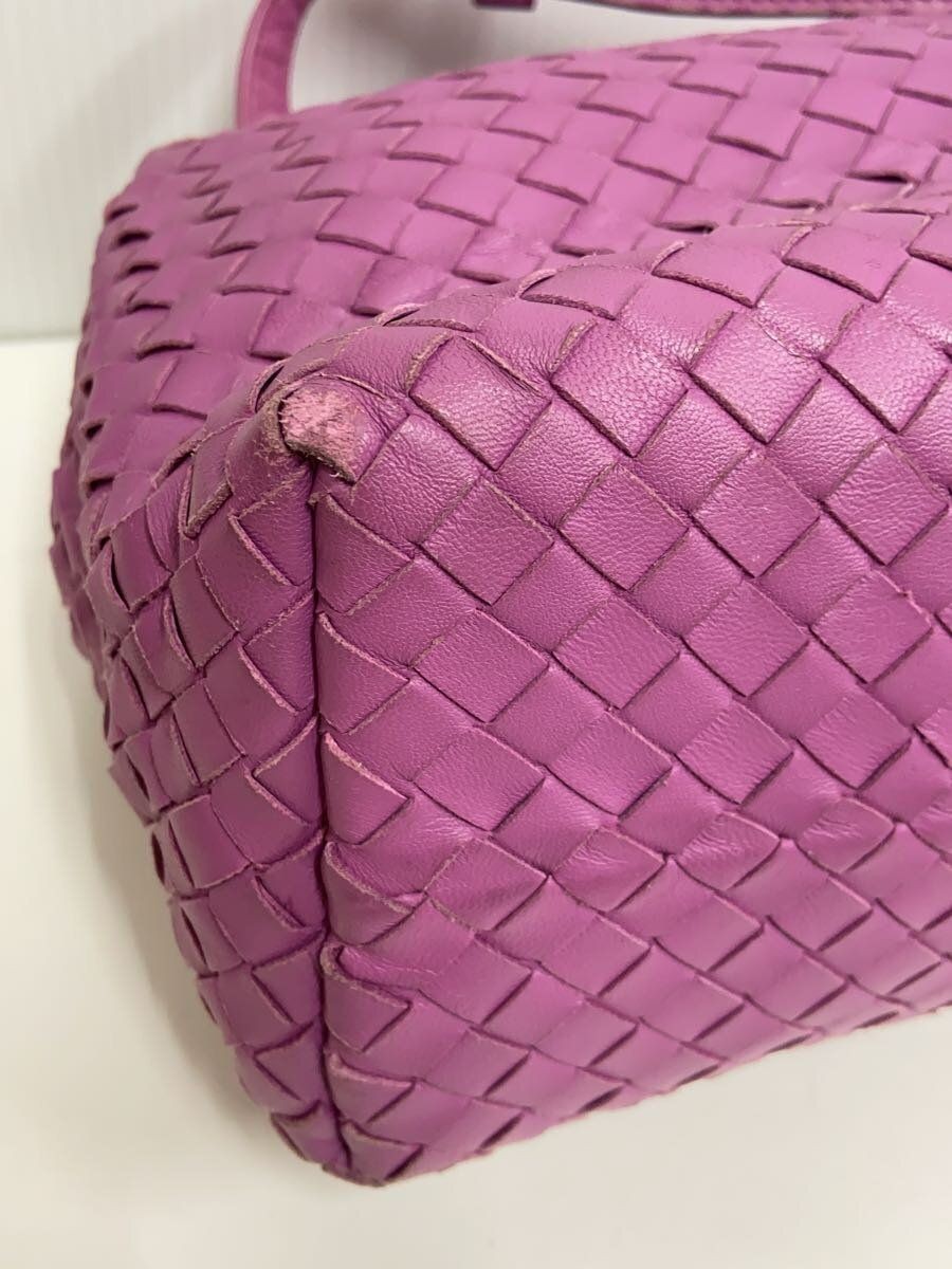BOTTEGA VENETA Handbag leather Purple Used