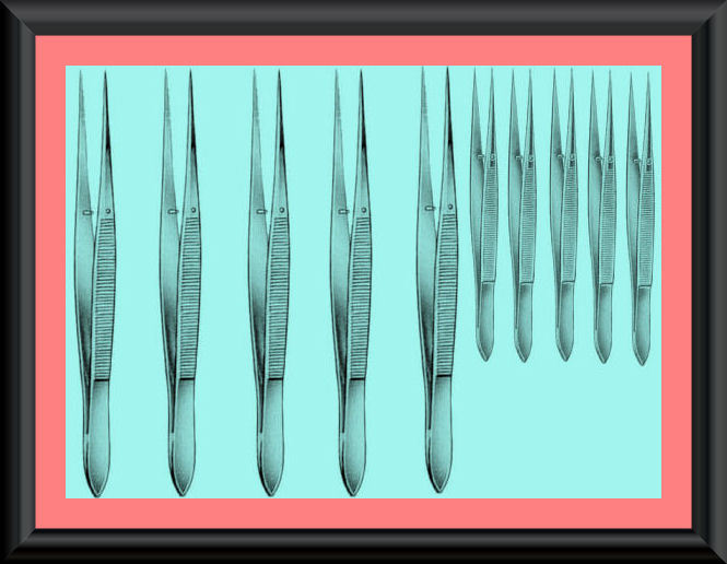 50 Splinter Forceps (Fine Point) EMS Medical EMT 3.5"+4.5" surgical Instruments