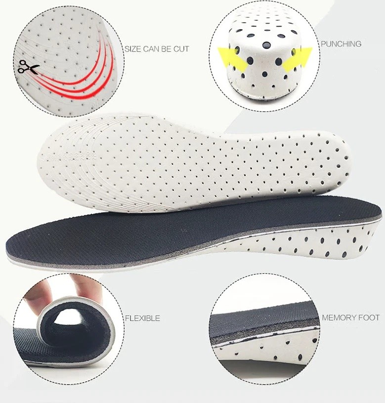 Shoe Lift Height Increase Insole Foot Pad Insert Riser Footpad Unisex