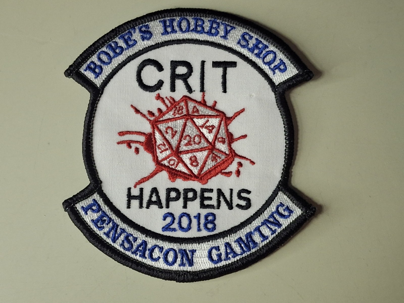 Pensacon 2018 Crit Happens 20 Sided Die  Bobe's Hobby Shop Pensacola Florida