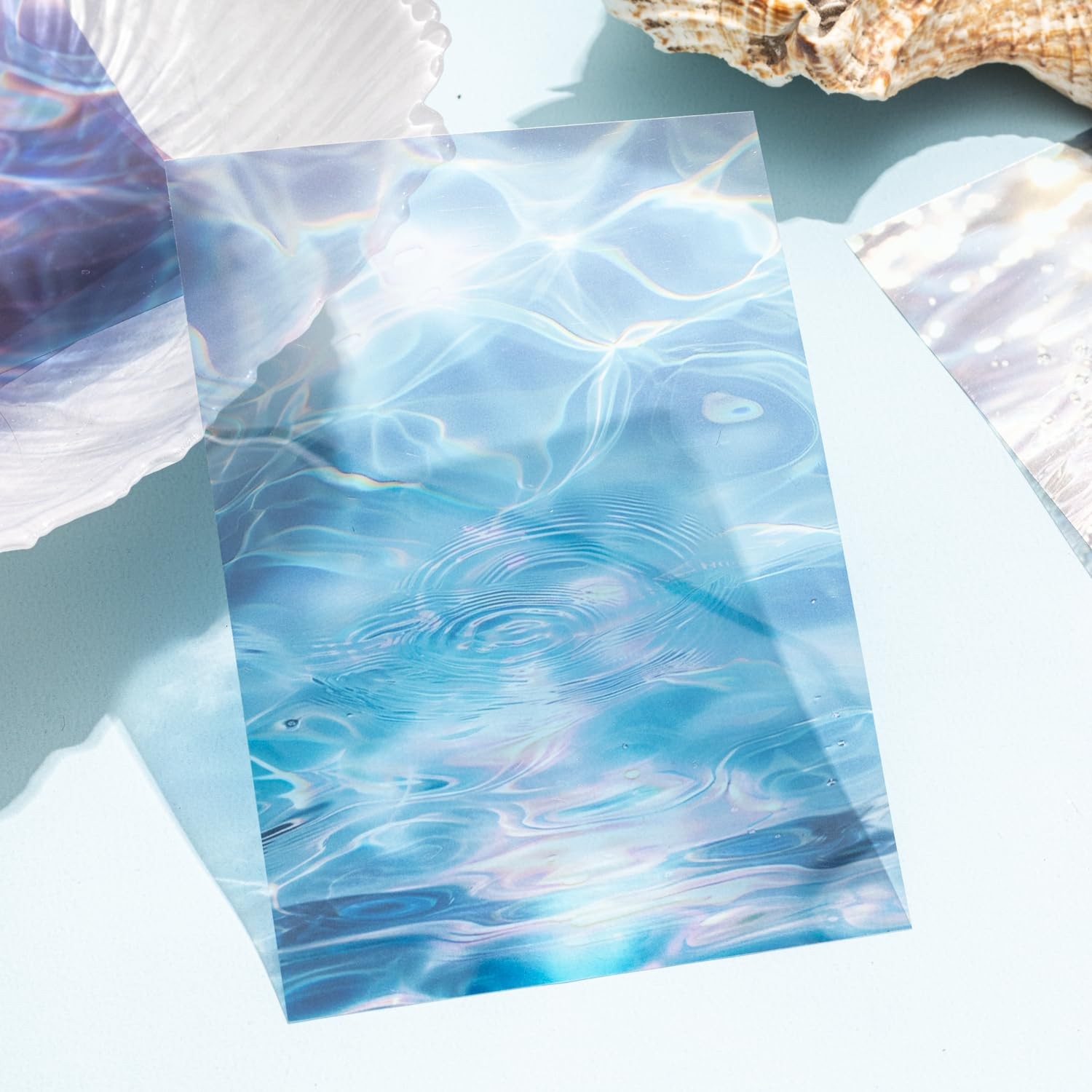 AuriicLeaf Wave PET Scrapbook Stickers Set, 60PCS Ocean Together