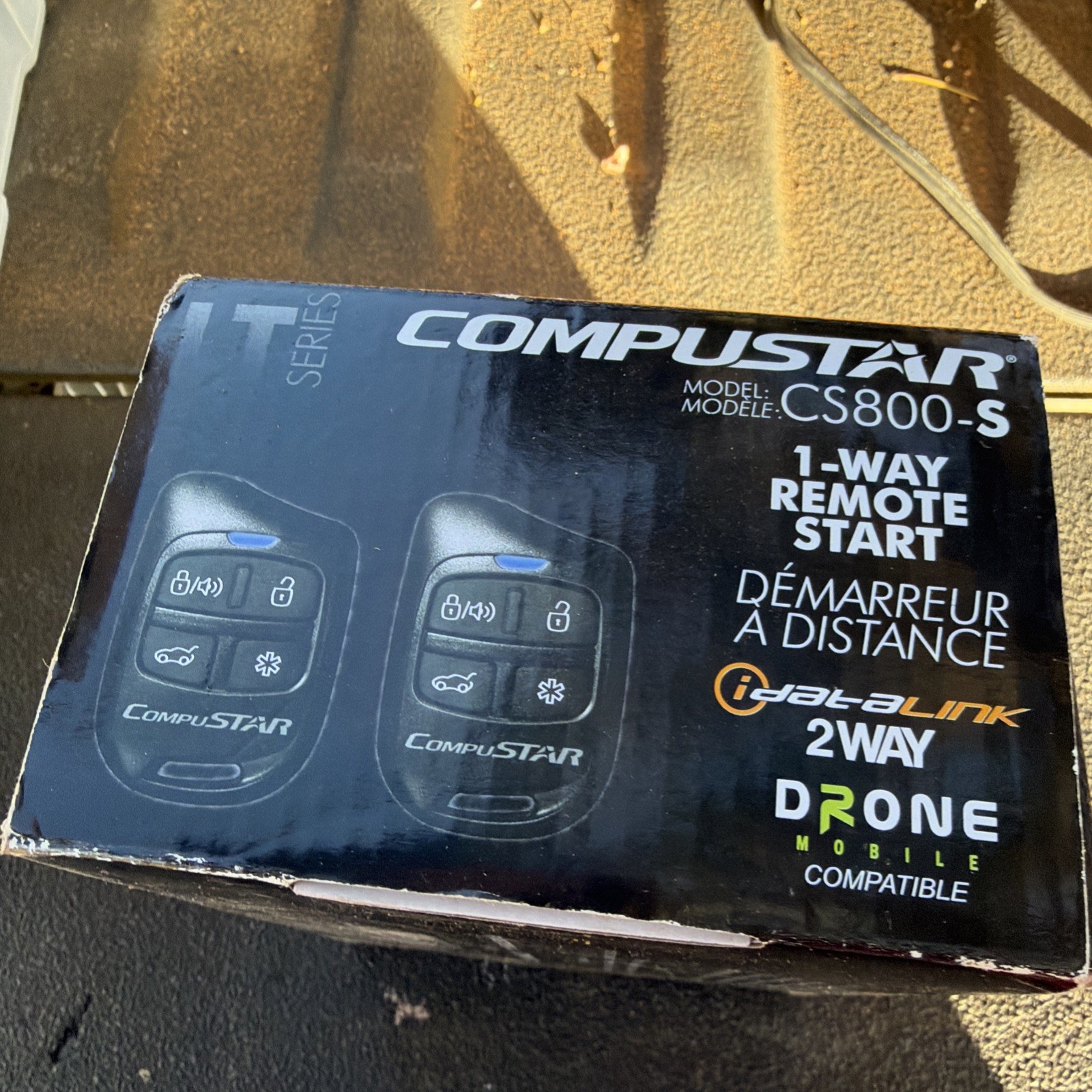 Compustar Cs800-s 1-way Remote Start With 2 4-button Remotes 1000 Feet Range