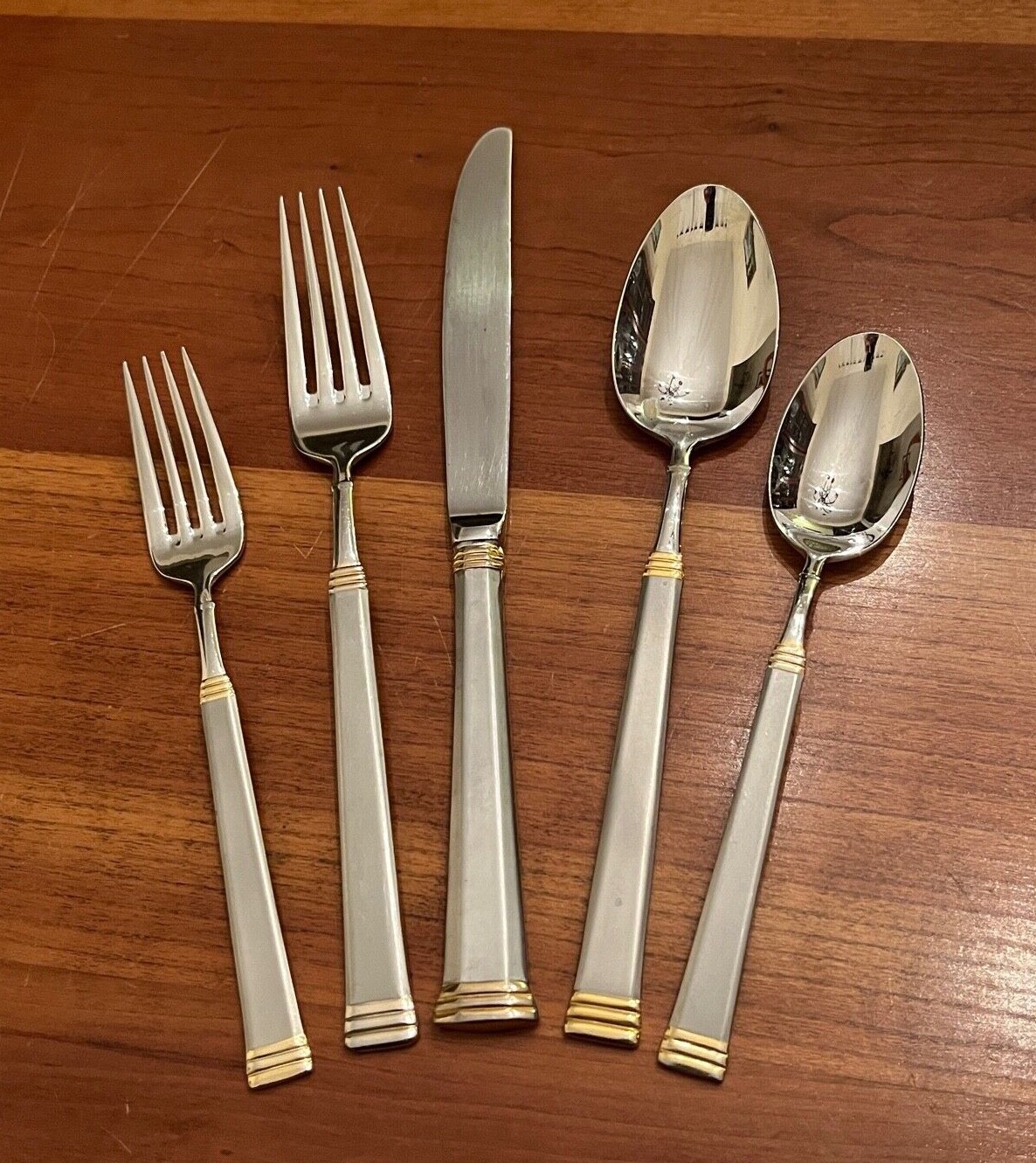 WMF Chromargan SATIN & GOLD Stainless Flatware - Choice