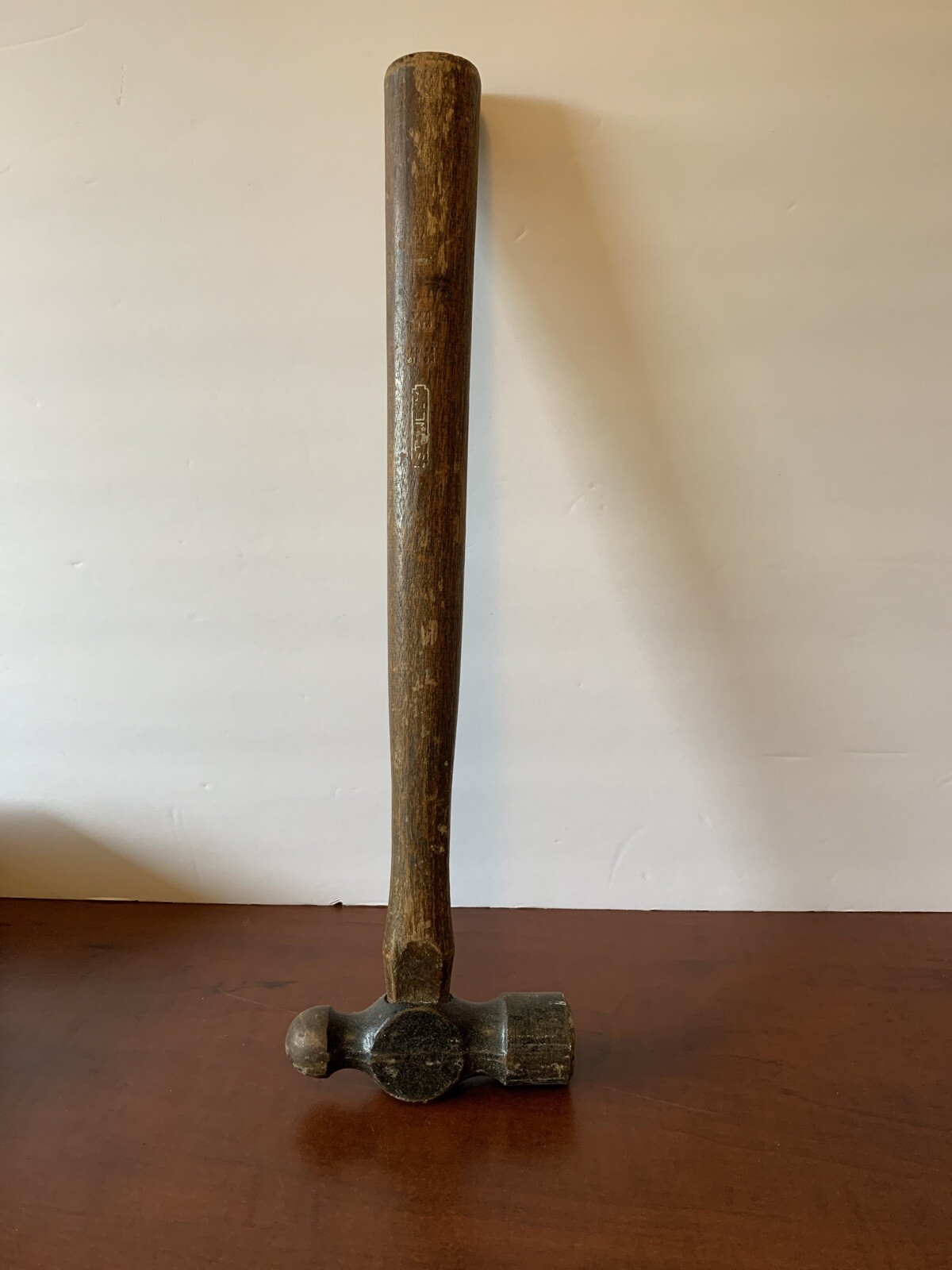 Vintage Stanley 312 Ball Peen Hammer 24 oz. Tools 14" Long Handle USA
