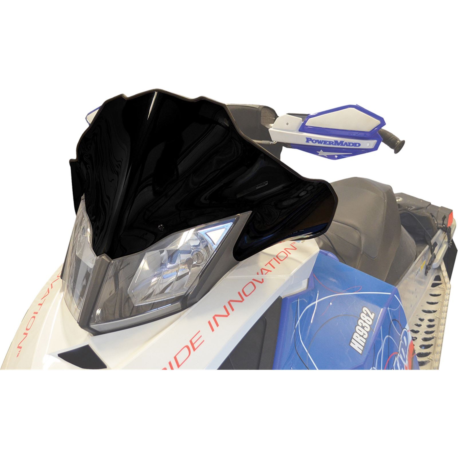 Powermadd Cobra Windshield - 12" - Low - Black for Ski-Doo 13413