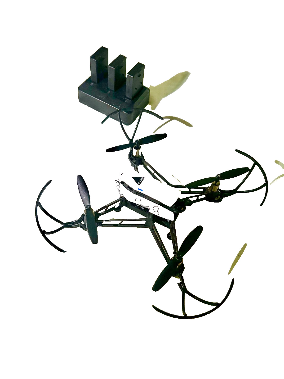 Parrot Mambo FPV Drone Flypad Controller Camera 3 Batteries ChargerOpen Box Read