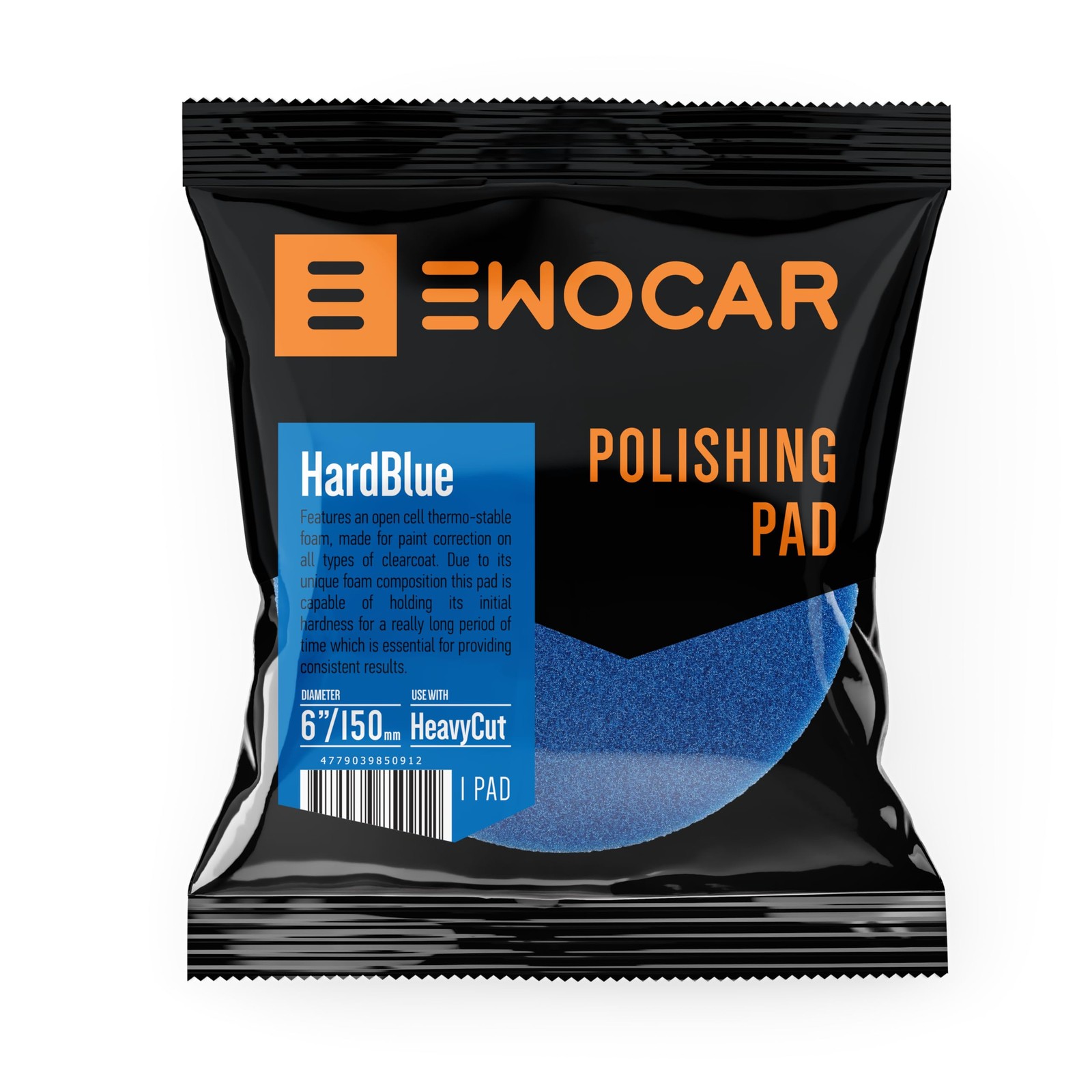 Ewocar Hard Blue 6.89x0.98x5.91 Polishing Pad – Designed for 5.91 inch,