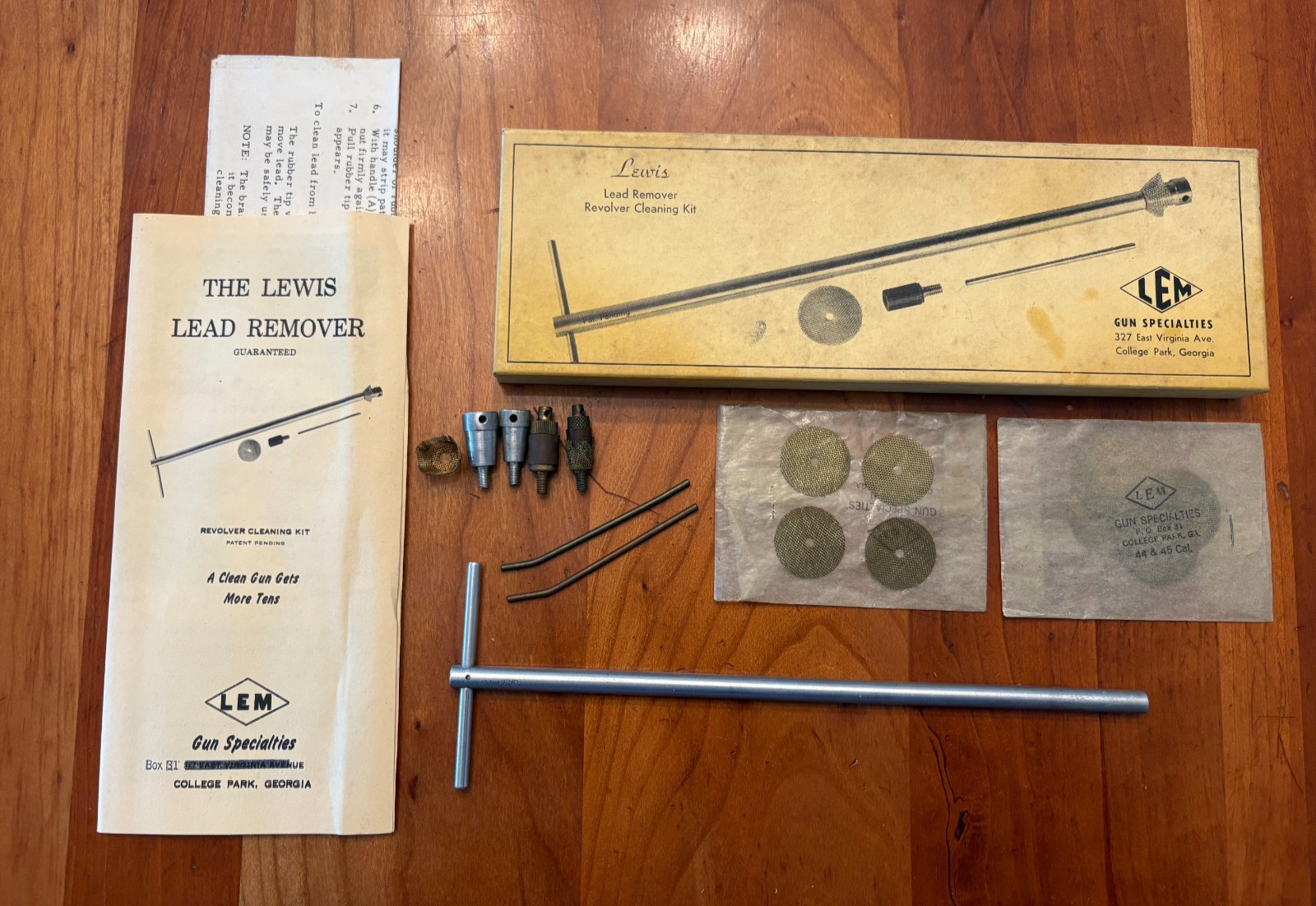 LEM LEWIS Lead Remover Revolver Cleaning Kit 45 cal
