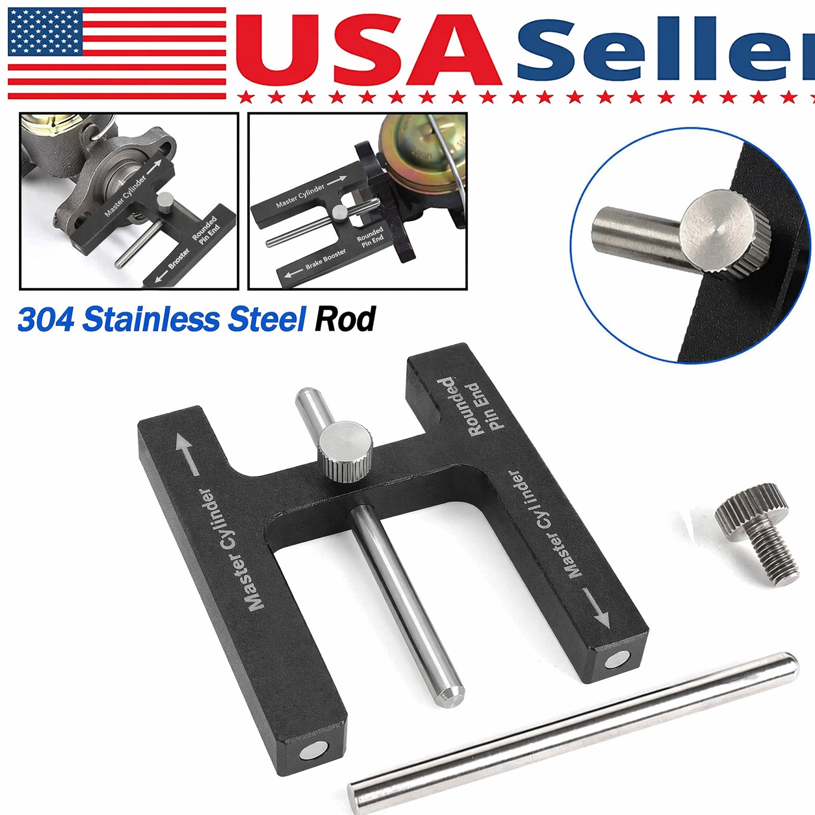 Power Brake Booster Master Cylinder Push Rod Length Gauge Pin Adjustment Tool