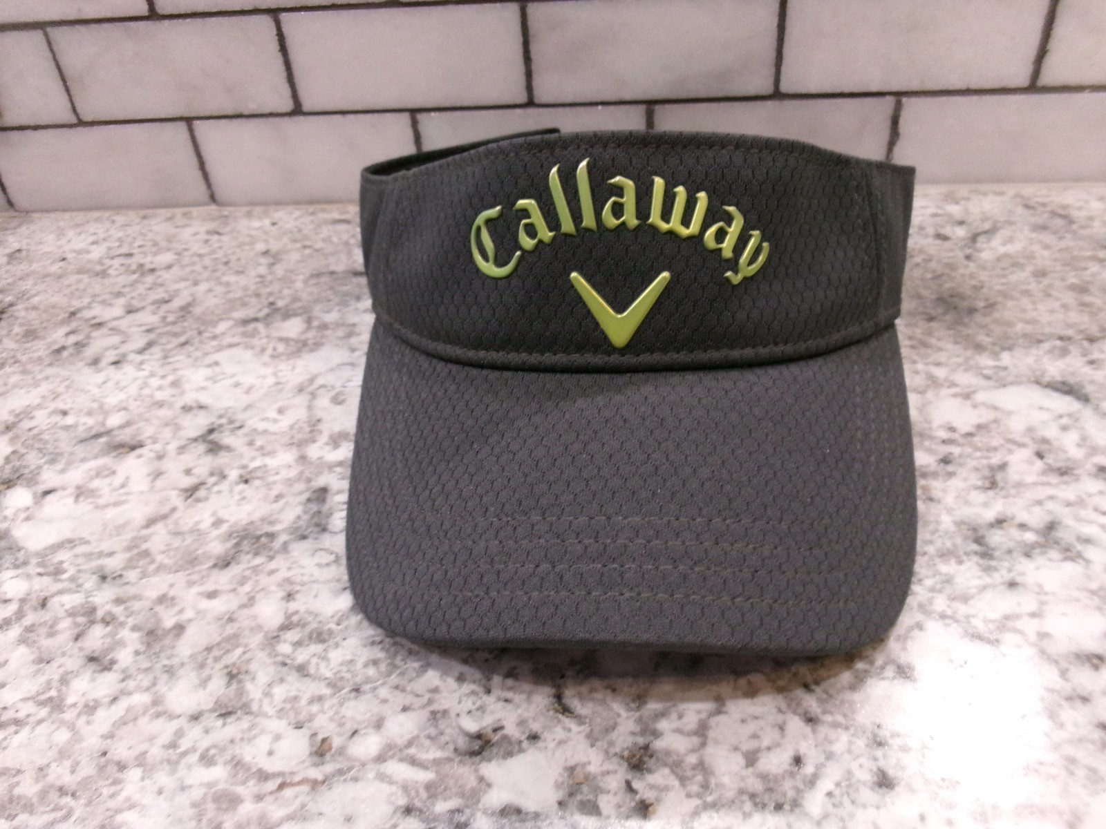 Callaway Golf Viser, Black w/Green Lettering, Adjustable