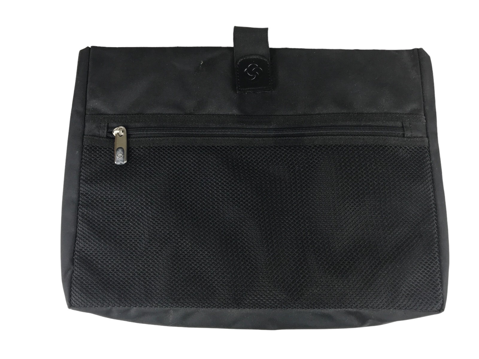 Samsonite Laptop Sleeve Case Unisex Black Outer Pockets Hook And Loop