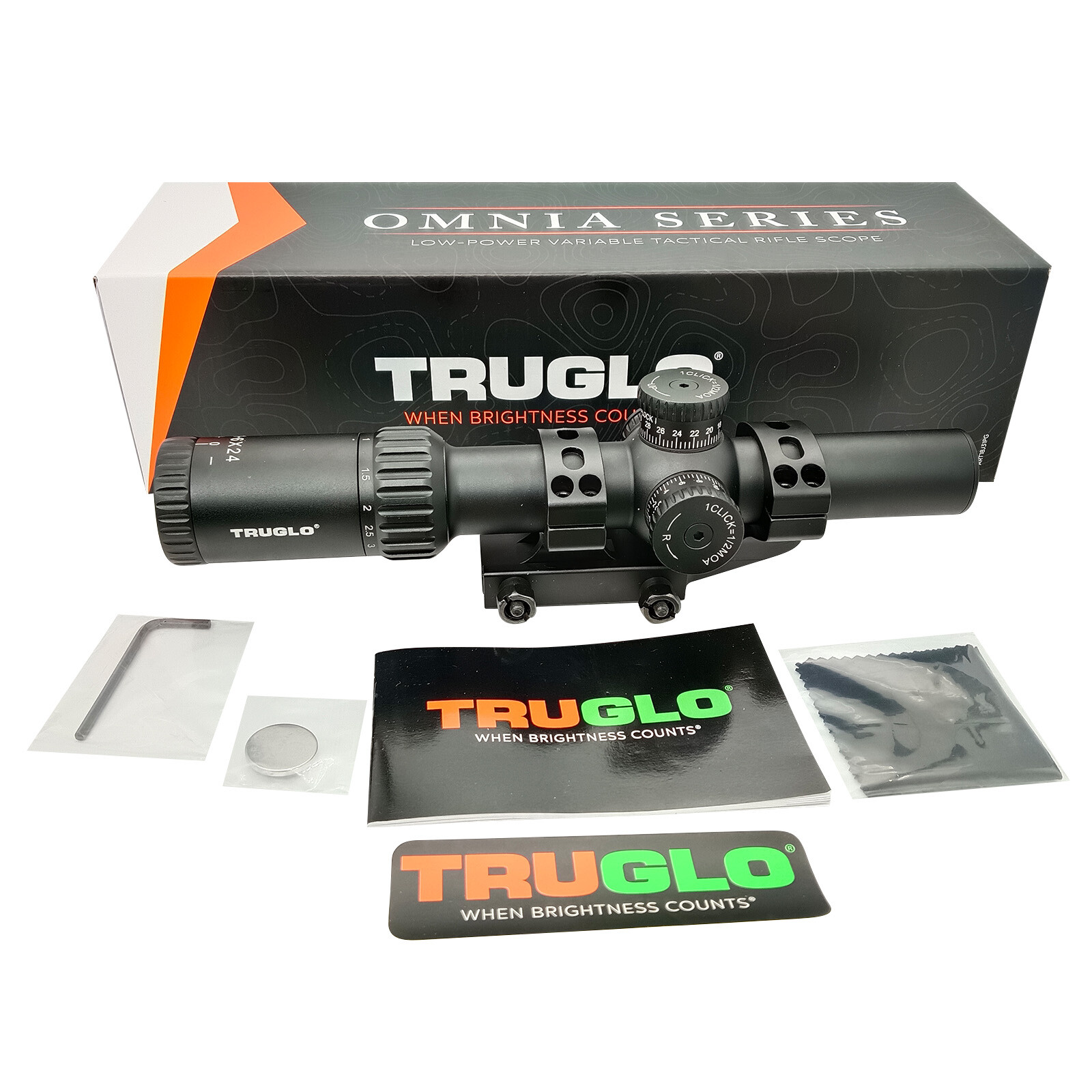 Omnia 1-6x24mm MSR Rifle Scope SFP Low-Profile Tactical Rifle IR Scope 30mm Tube
