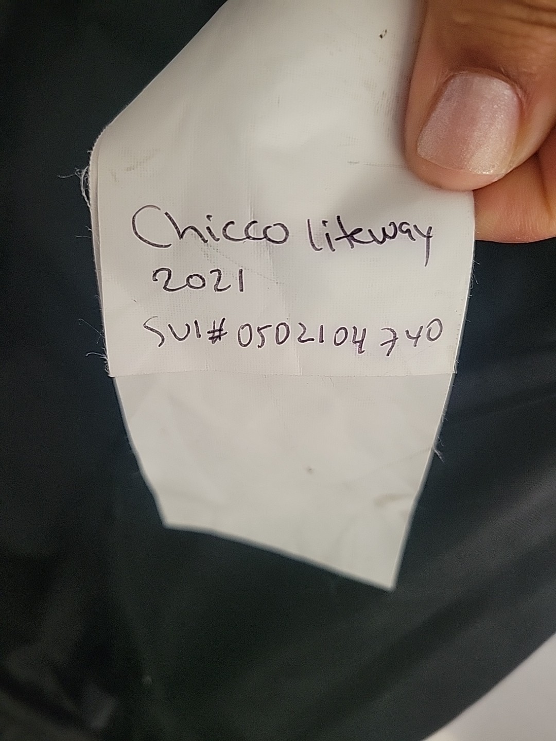 Chicco Liteway Single Stroller Fabric Seat Cover Cushion Padding Lining Part.