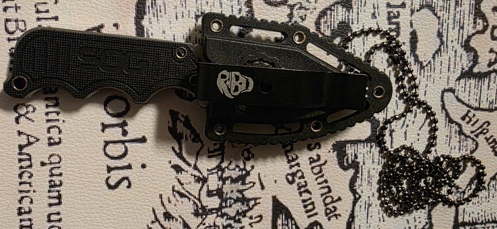 Sog Instinct Mini Fixed Blade Knife With Sheath And Box nwob