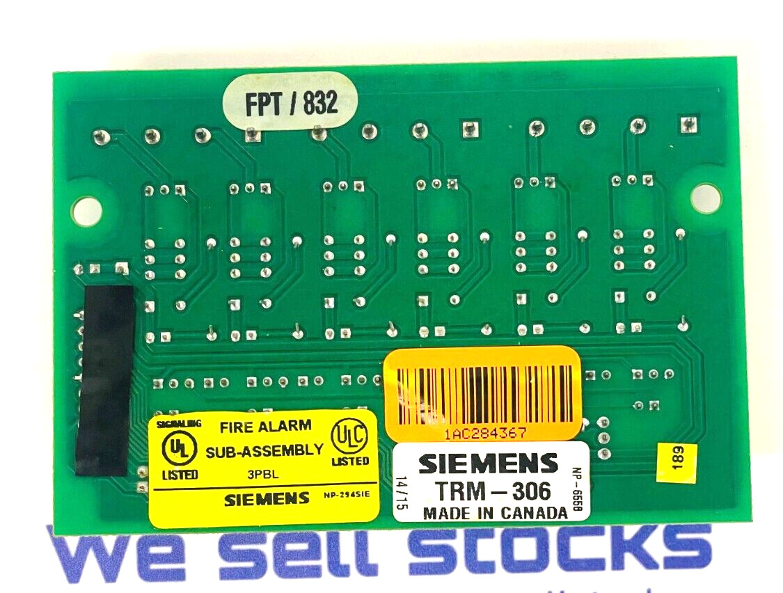 SIEMENS TRM-306 Relay Adder Module 500-837022
