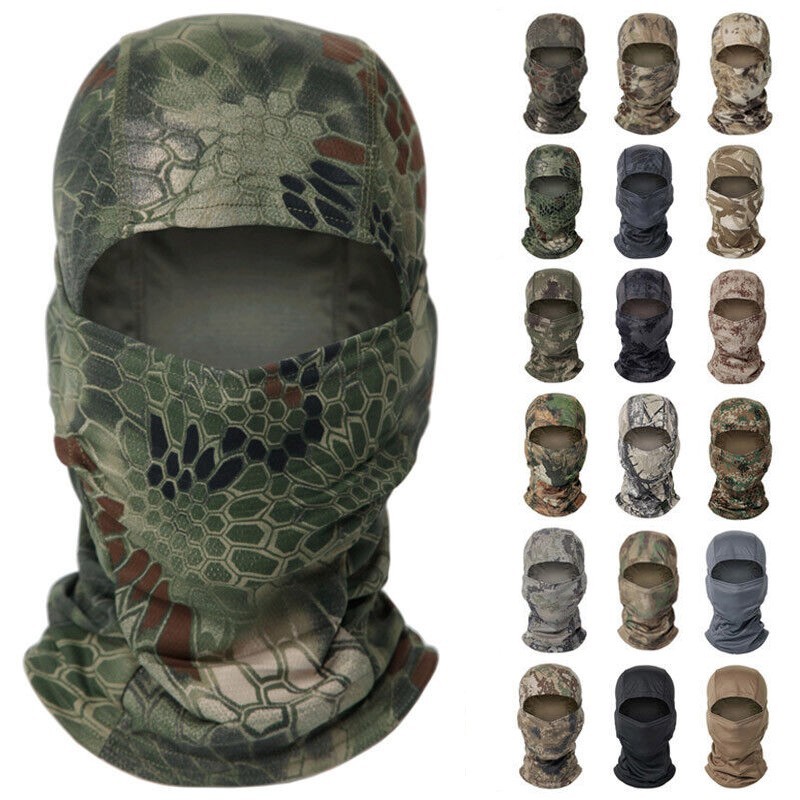 Tactical Balaclava Military Camouflage Face Mask Hunting Neck Tube Hood Headwear