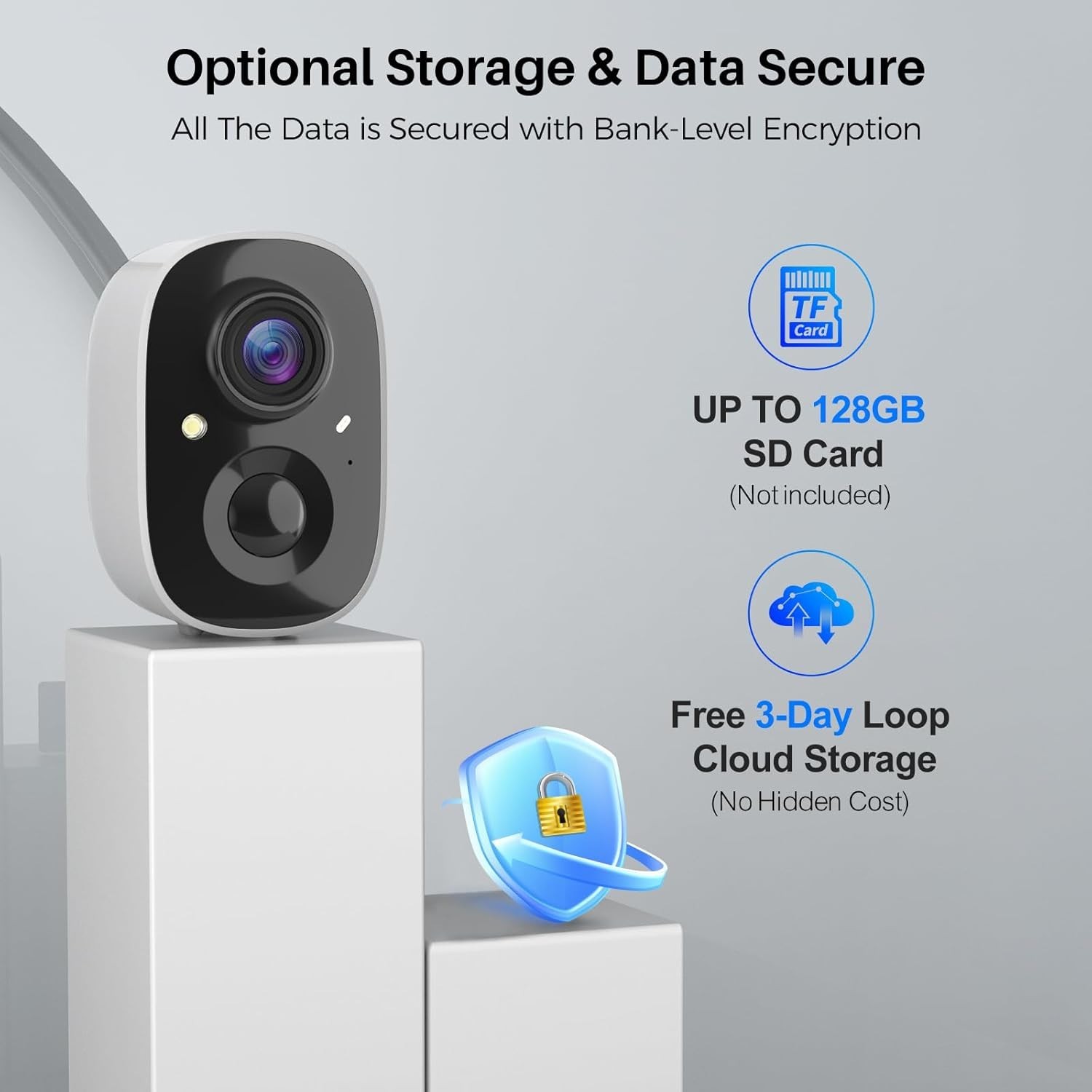 VicoHome 2K Wireless Outdoor Security Camera with AI Motion Detection & Night...