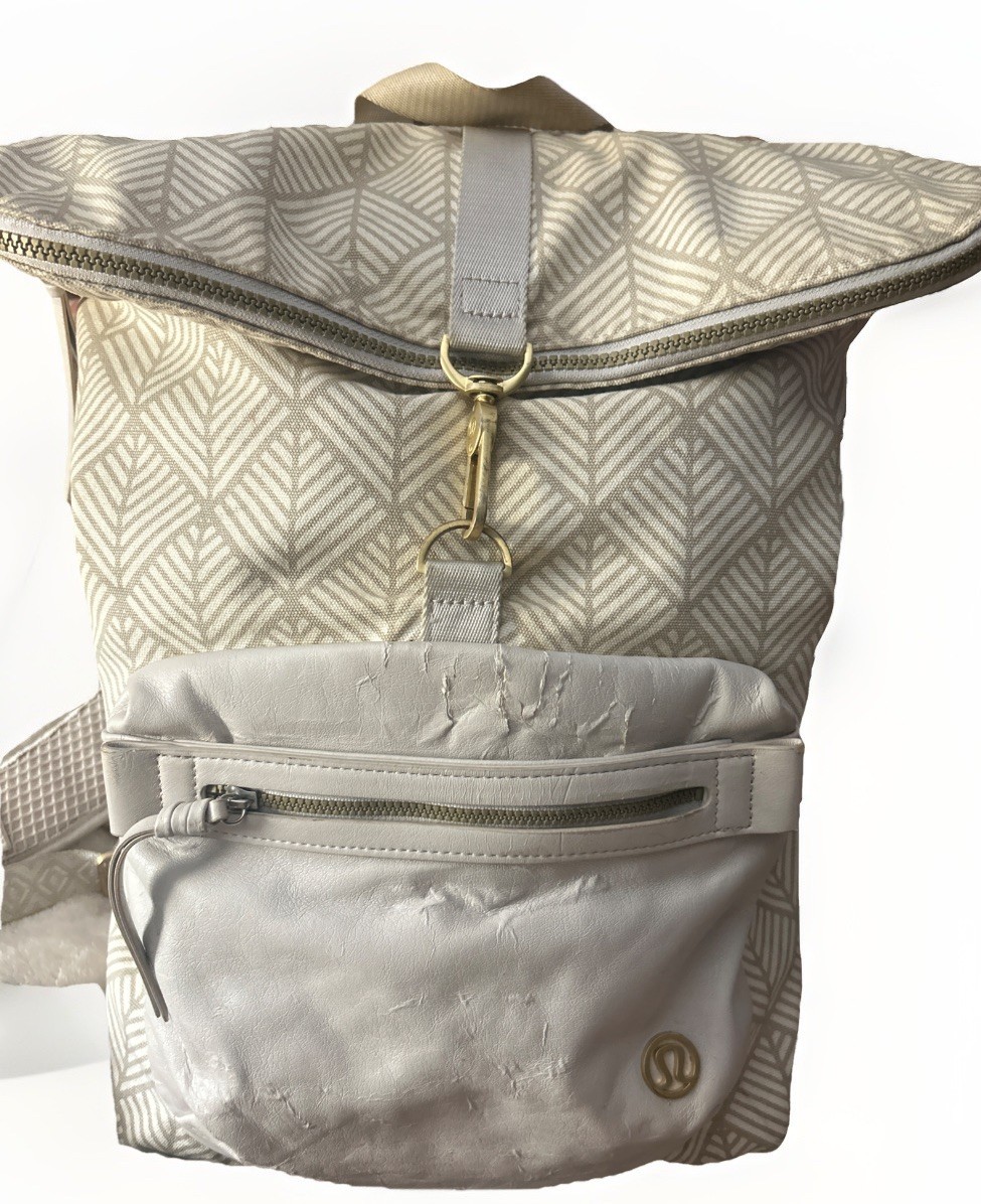 LULULEMON Backpack Diamond Palm Gray Large Read
