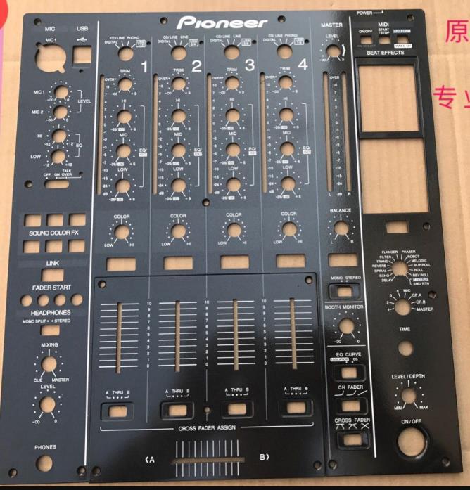 NEW For DJM-900nexus Mixing Desk Panel Fader Panel Iron Plate Complete Set