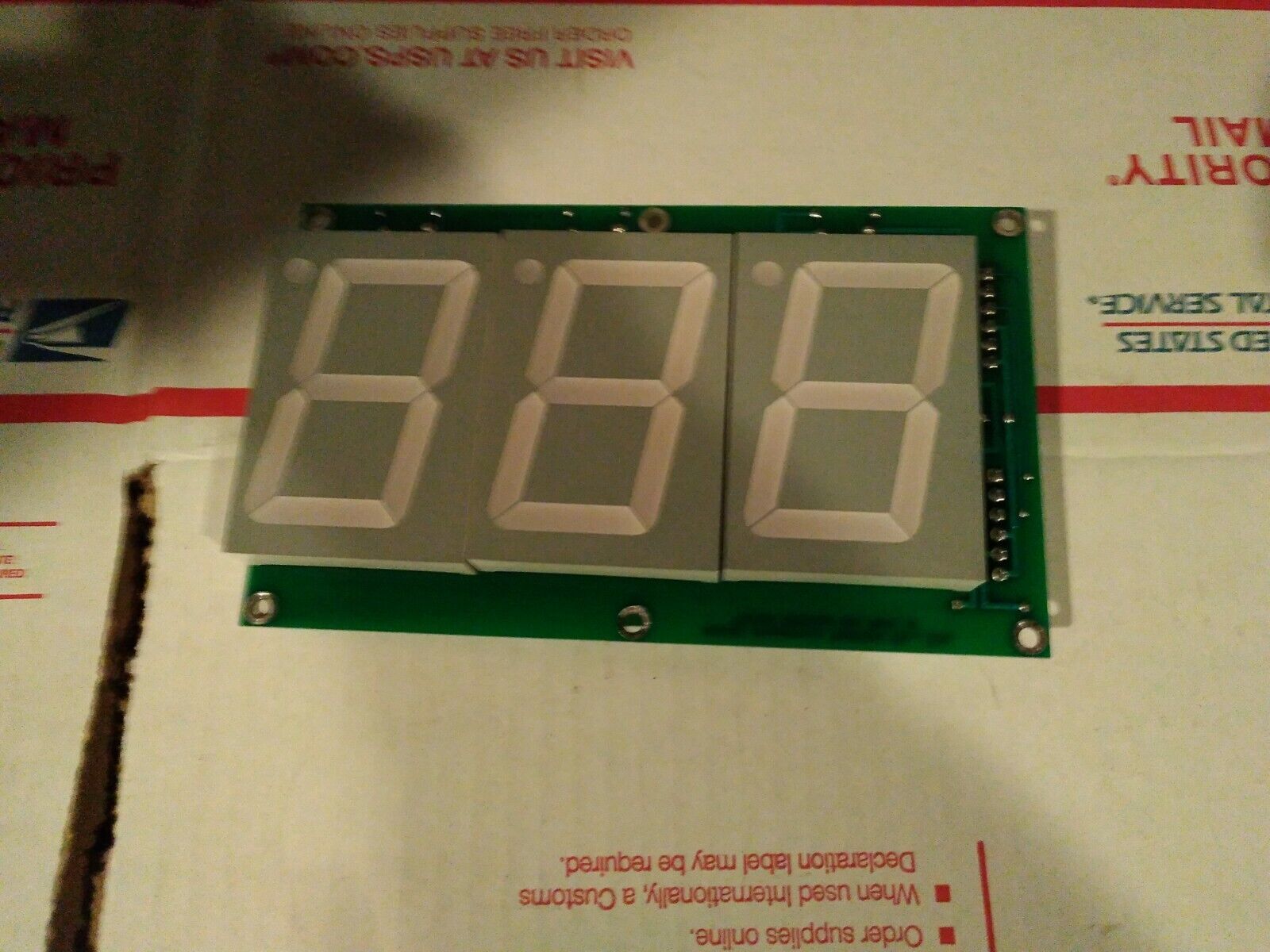 wonder wheel arcade redemption scoreboard pcb working #1550
