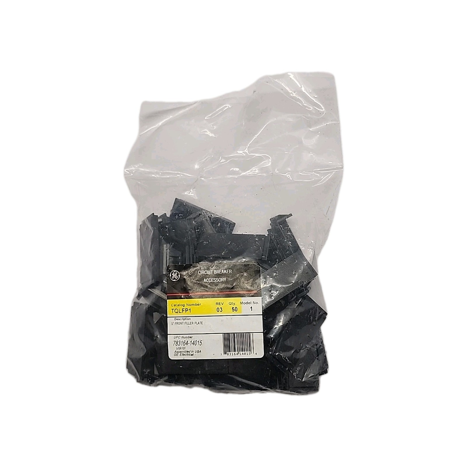 General Electric GE TQLFP1 Filler Plate Front 1"W THQL TQL Pack of 50 Sealed