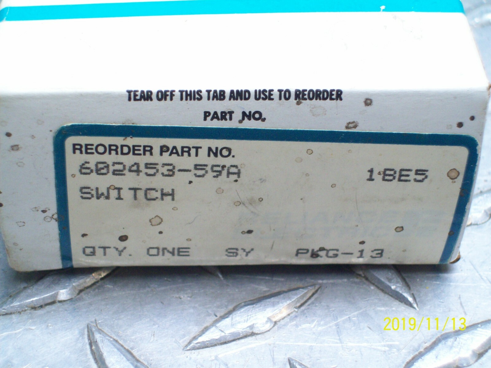 NEW RELIANCE ELECTRIC 602453-59A SWITCH