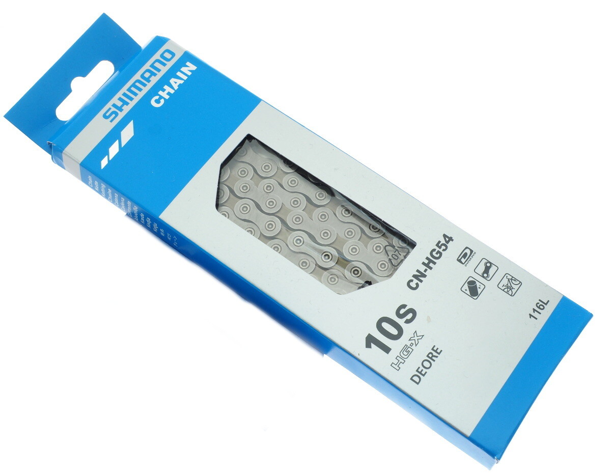Shimano Deore CN-HG54 MTB 10-speed Chain, 116 Links, fits XTR XT SAINT SLX Deore
