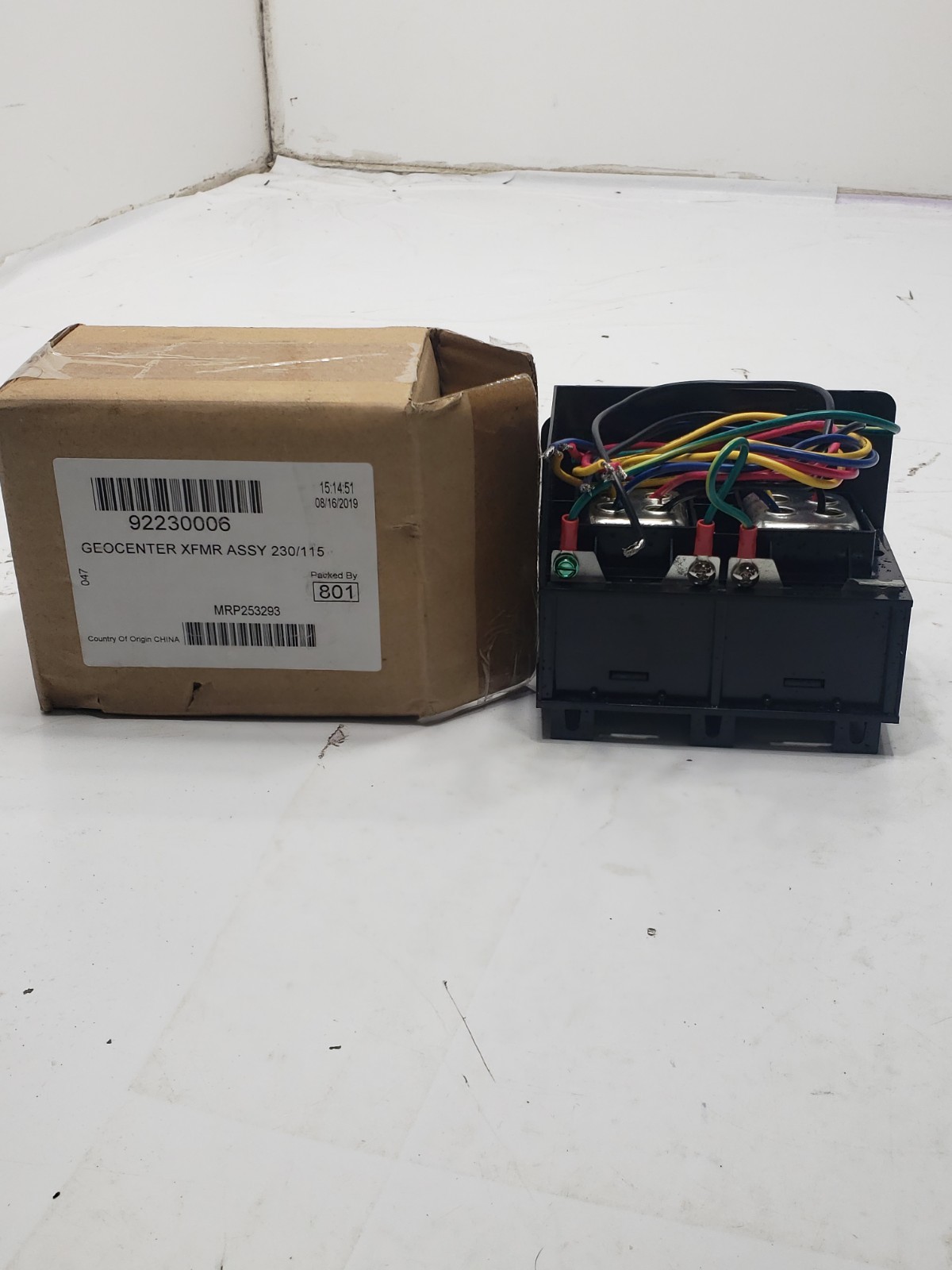 ECOLAB 92230006 Geocenter Transformer Assembly 230V/115V MRP253293 NOB