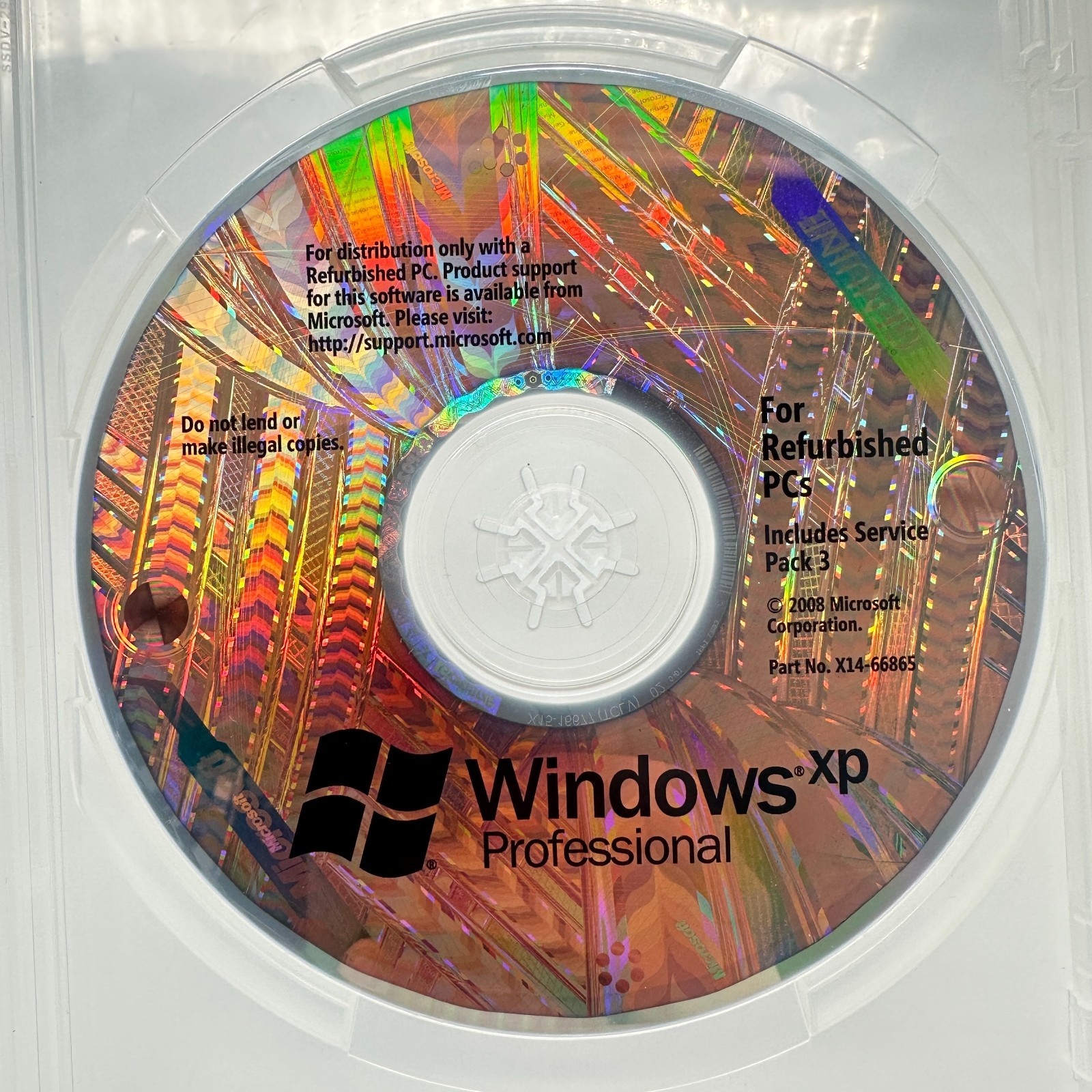 Windows XP Professional  Includes SP3 - For Refurbished PCs * No Product Key