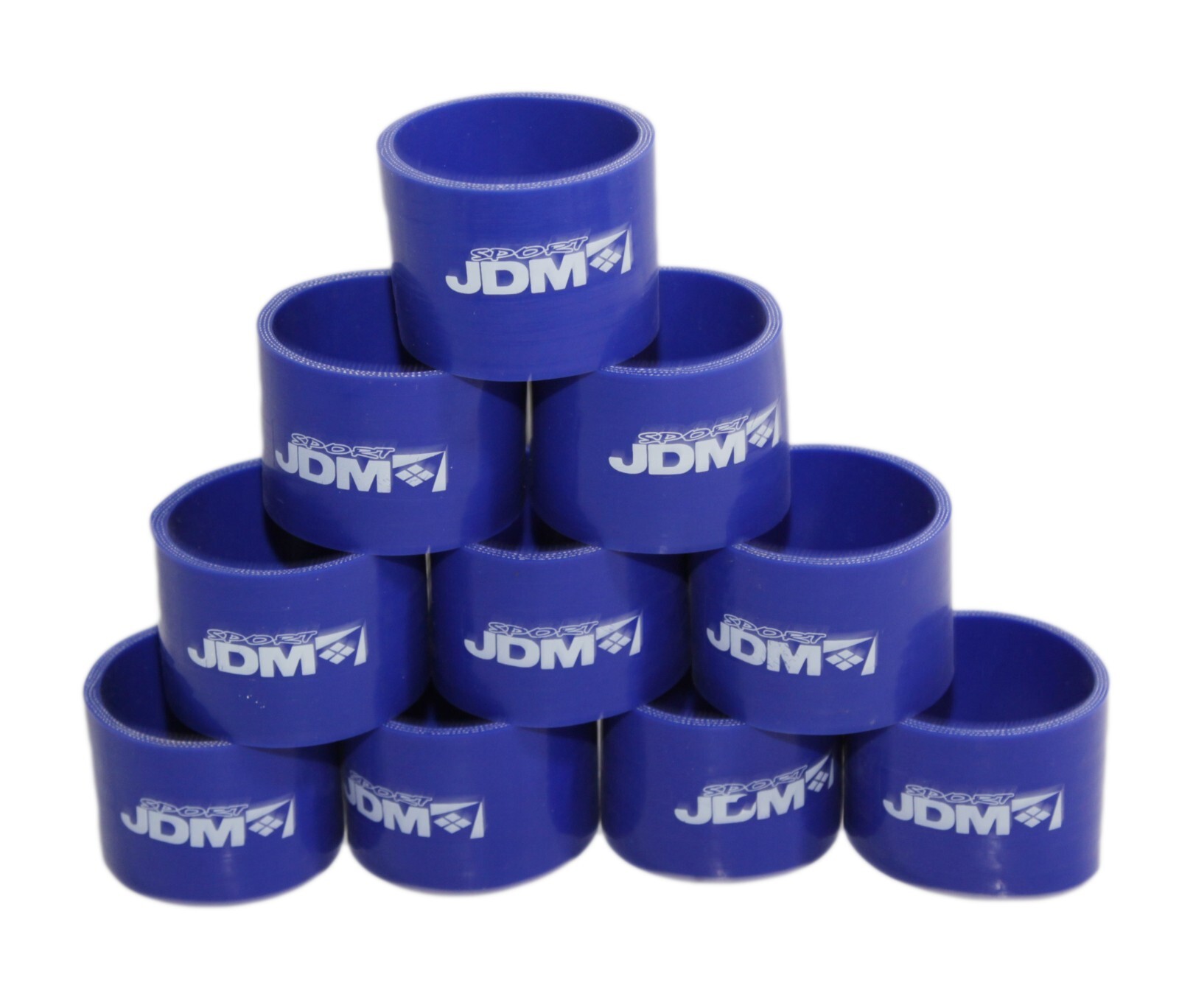 10 Pieces COMBO BLUE 4PLY Short 2" Height Straight 2.5"-2.5"ID Silicone