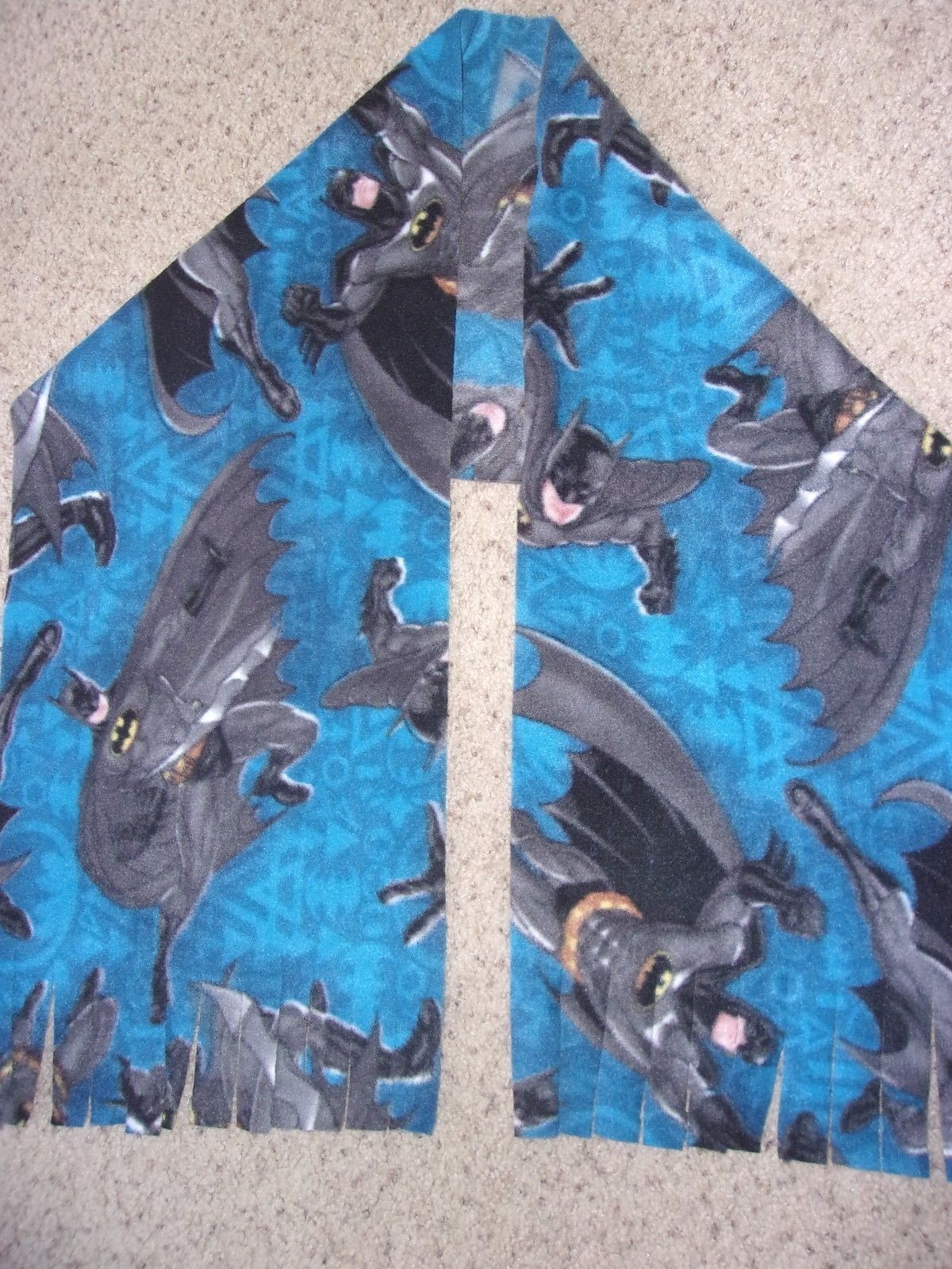 BATMAN PRINT SUPER SOFT FLEECE SCARF HANDMADE UNISEX 12"x 60"