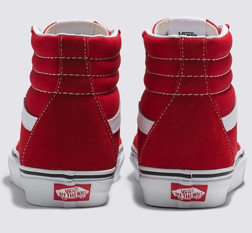 Vans Red Unisex Sk8-Hi Shoe 9.0M/10.5W - Brand New in Box