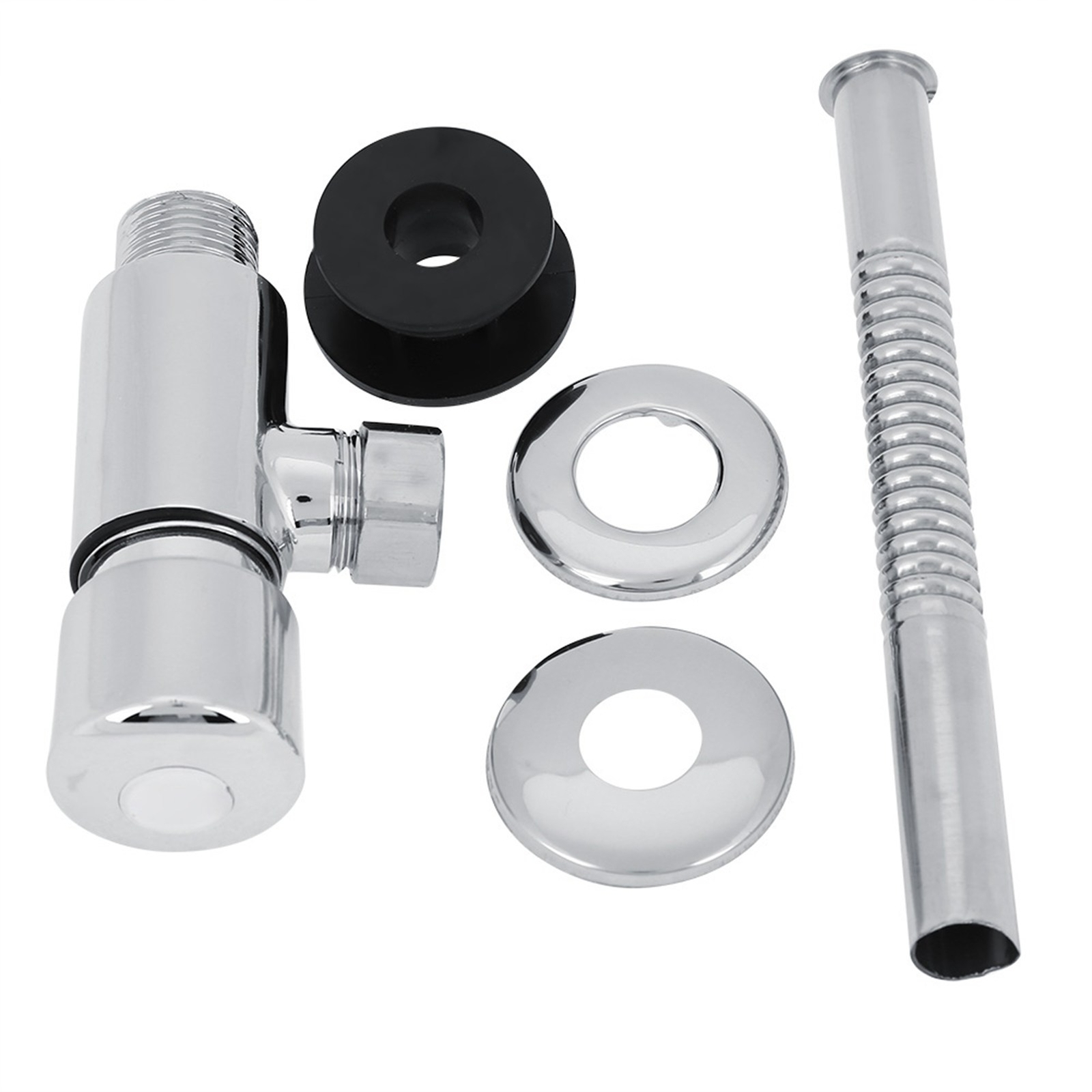 Durable Zinc Alloy Flush Valve Office Hotel Bathroom Toilet Hand Pressing