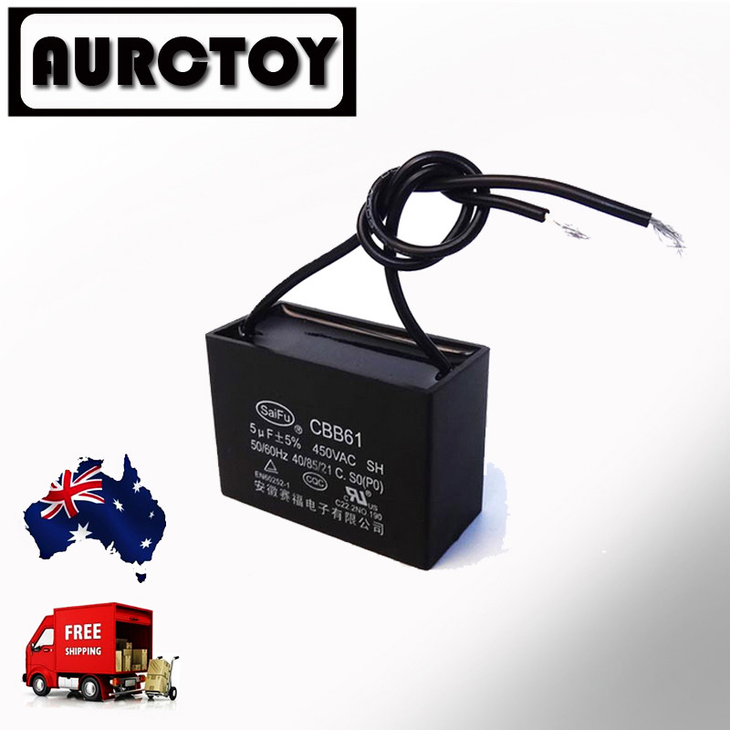 CBB61 Polypropylene Film Motor Start Run Capacitor 450V AC 5uF 50/60Hz AU seller