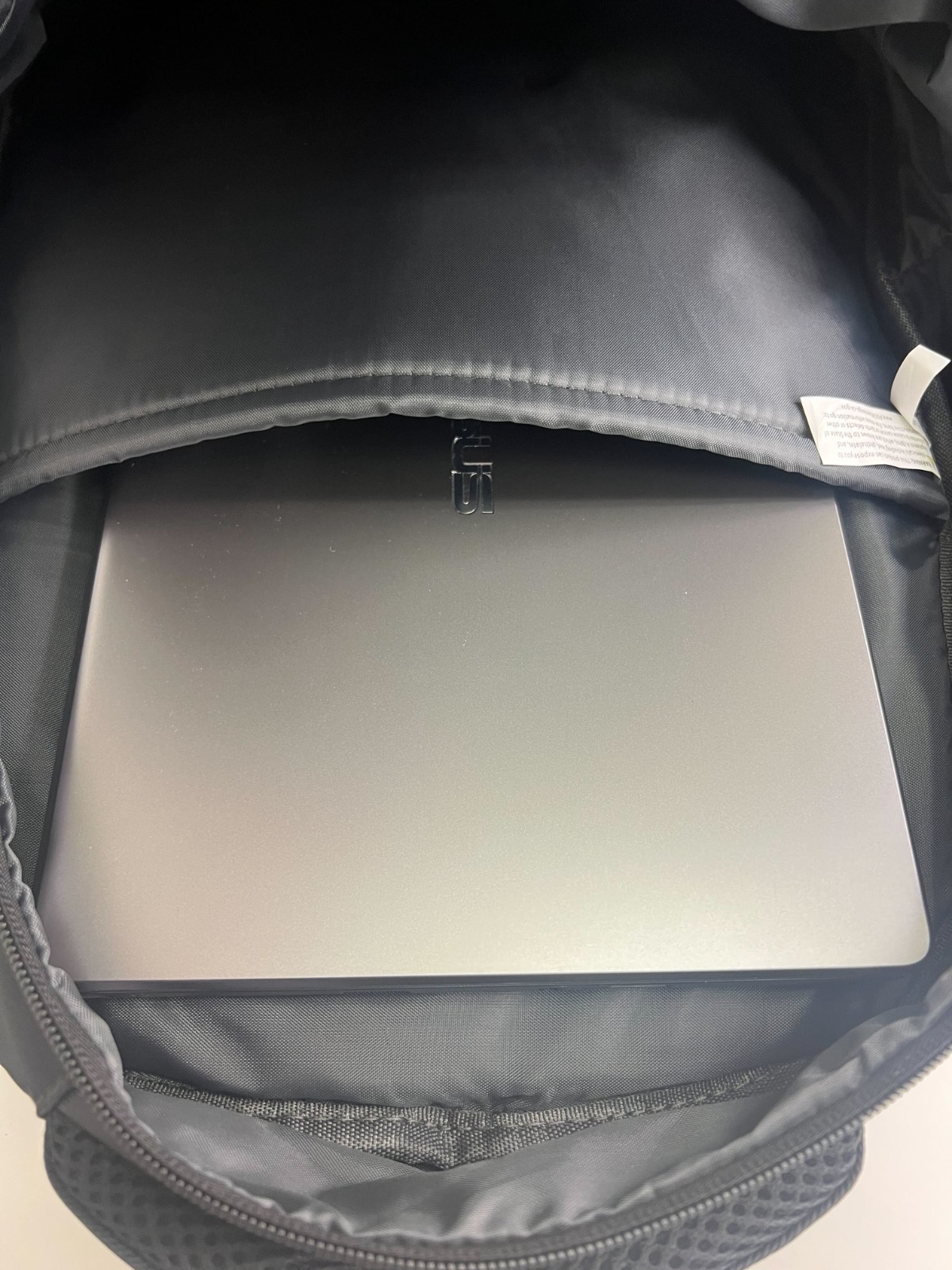 Computer Backpack Bull Denim Polyester w/ Luggage Passthrough Travel Vacation
