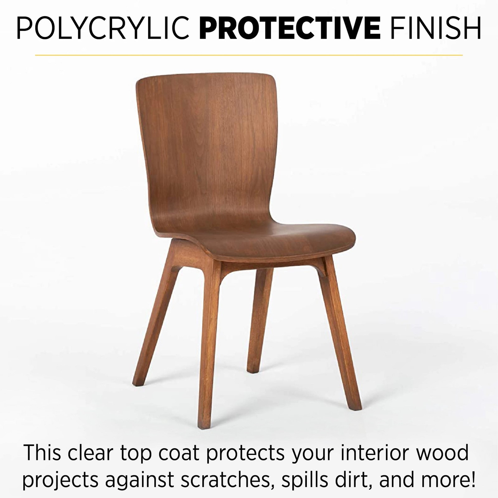 Polycrylic Protective Finish, Clear Gloss, Clear, 1/2 Pint Fast delivery