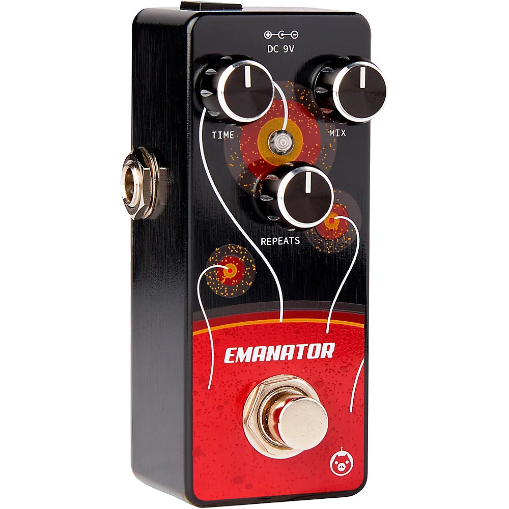 Pigtronix Emanator Delay Effects Pedal Black and Red