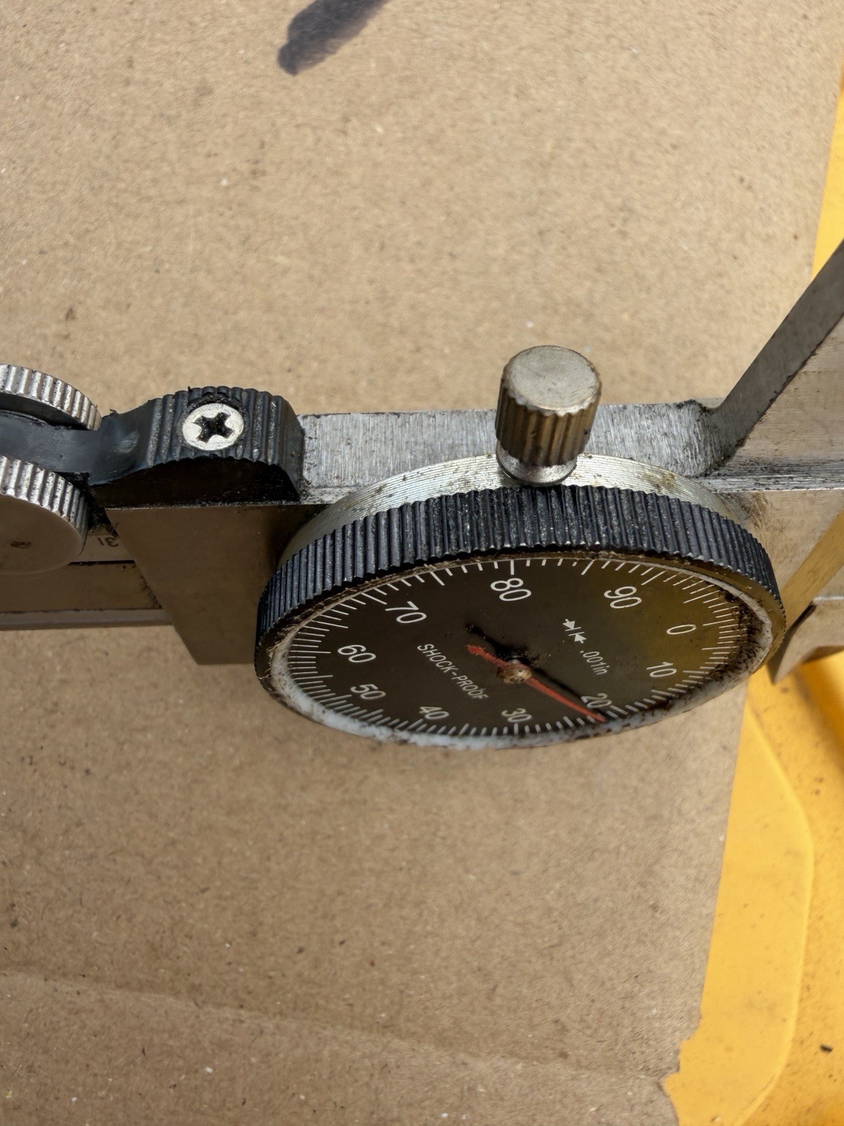 🗽SHOCK PROOF DIAL CALIPER MACHINIST/ TOOLMAKER Glass Missing