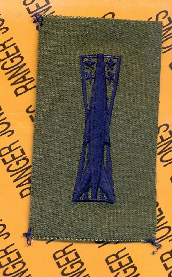 USAF Air Force Missle Maintenance Badge OD Green Blue award cloth patch B