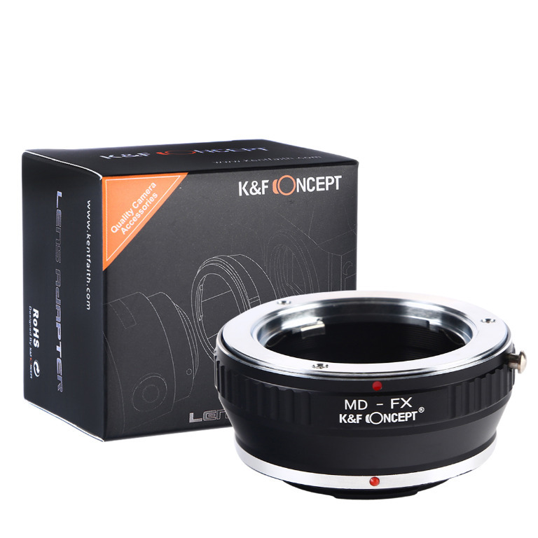 K&F CONCEPT Lens Adapter Minolta MD/MC Rokkor to Fuji X-Mount Camera X-Pro1 X-E1