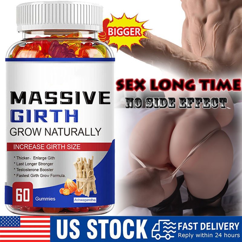 Male Enhancement Gummies Booster & Thicker Last Longer Stronger Bigger 60 Gummy
