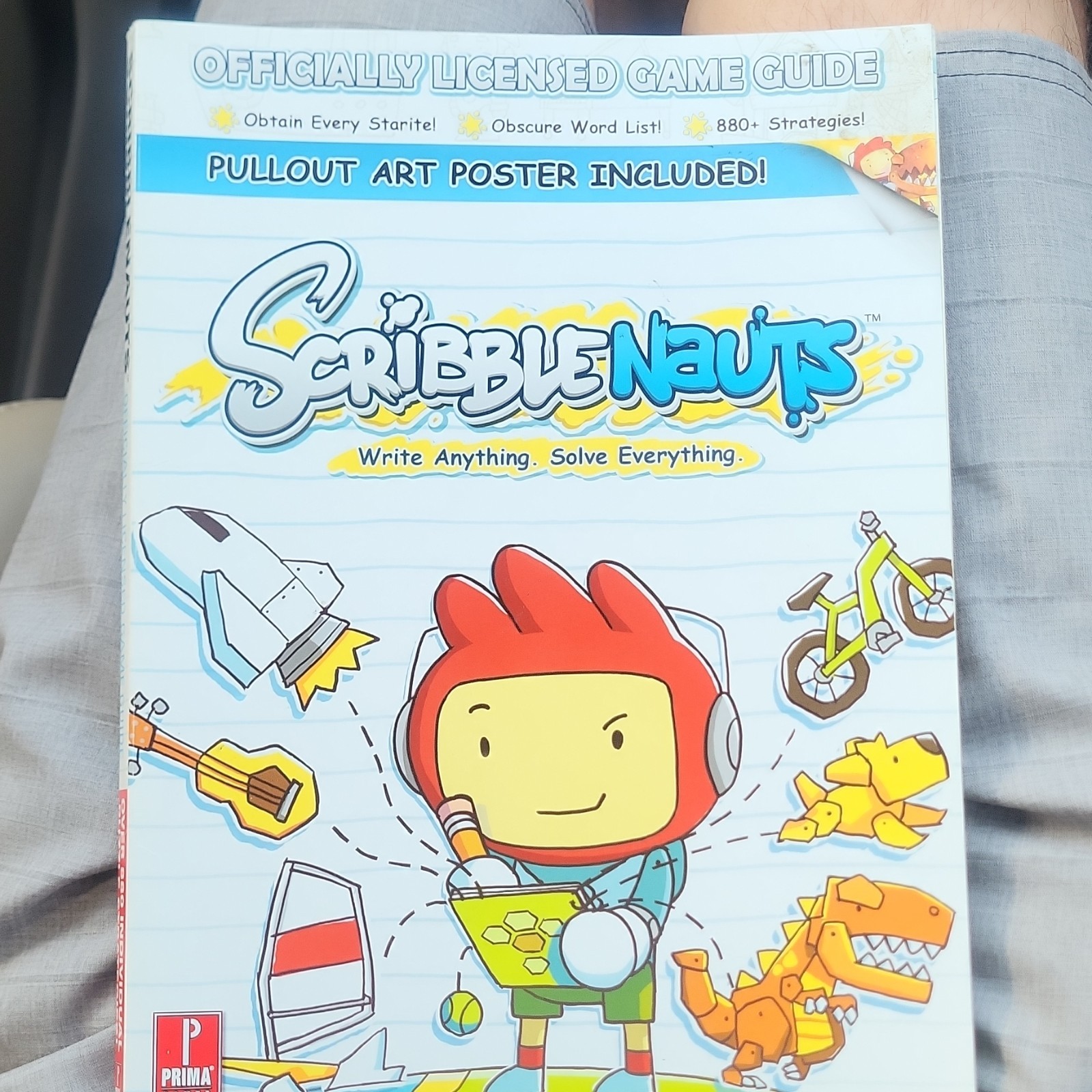 Prima Games Scribblenauts Strategy Guide Maxwell Pullout Art Poster Included