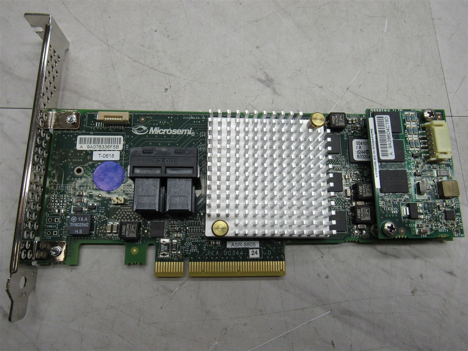 ASR-8805 PCI-E 3.0 2277500-R SAS/SATA/SSD RAID 12Gb/s Controller Card
