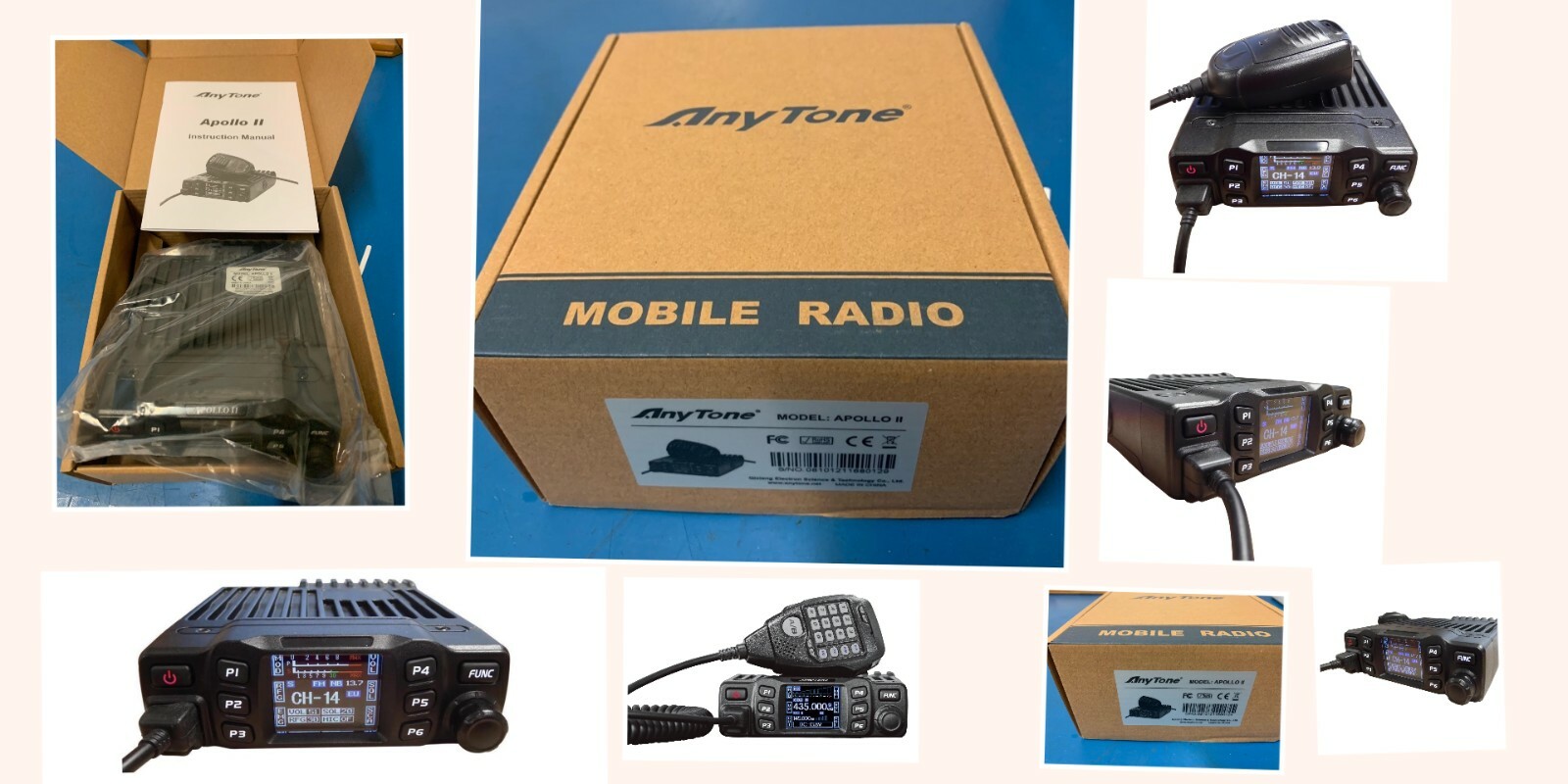 AnyTone Apollo 2 10 Meter Compact  Mobile 40 Watts PeP Radio Brand New