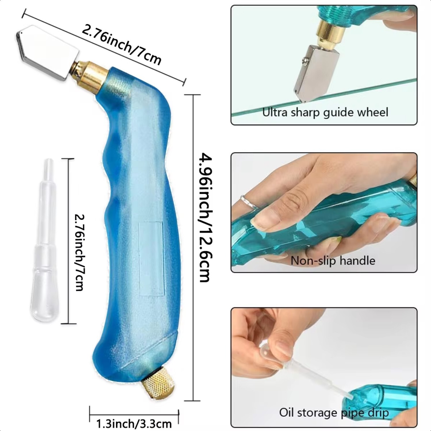 Toyo Glass Cutter Narrow Pattern Head Pistol Grip TC-600 ⭐⭐⭐⭐⭐