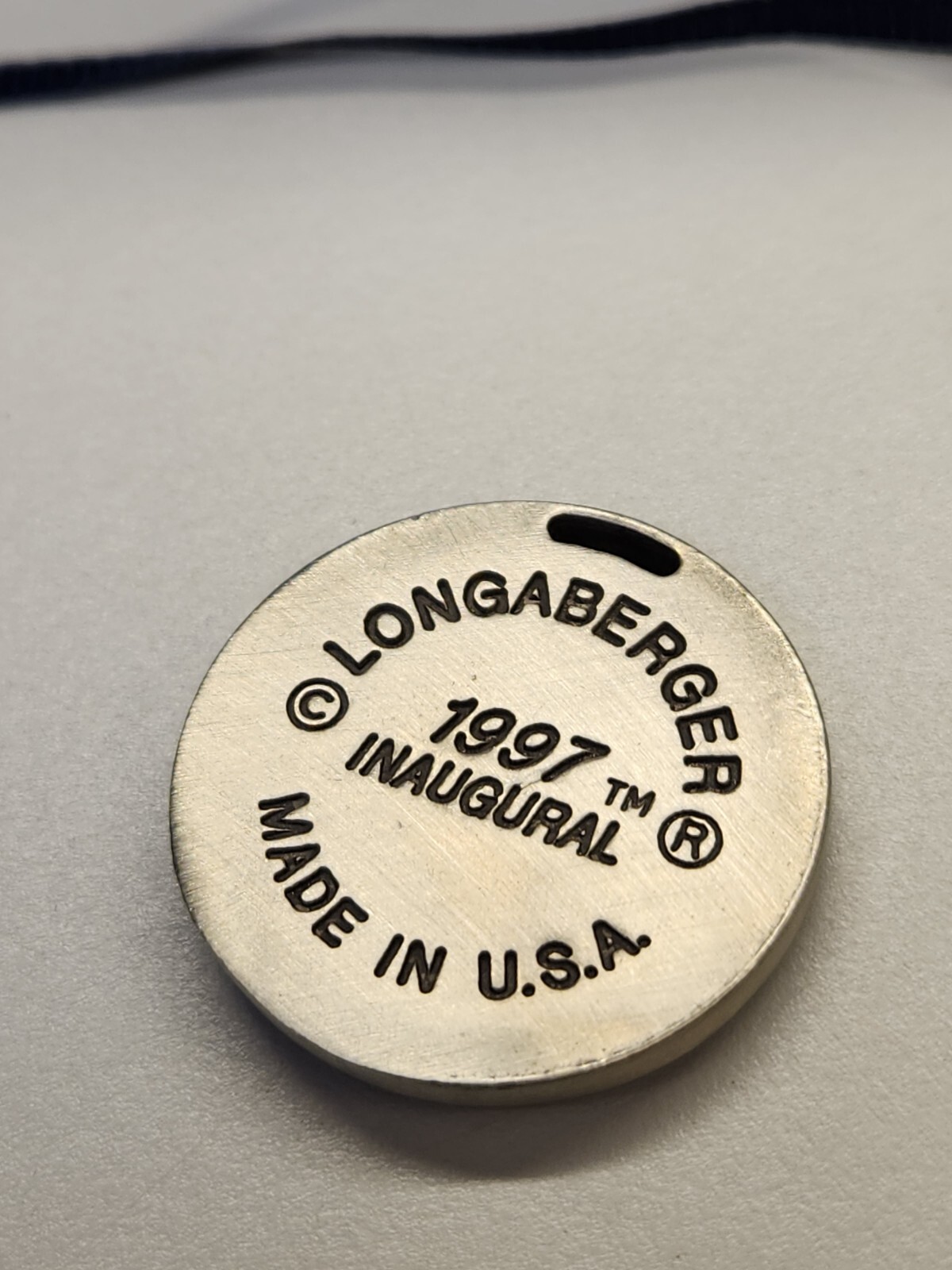 Longaberger 1997 Inaugural Basket Tie-On