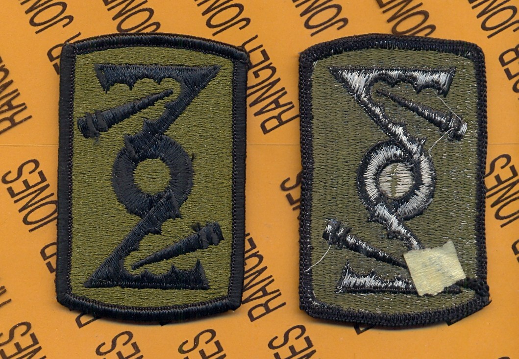 US ARMY 72nd FA Field Artillery Fires Brigade OD Green & Black uniform patch