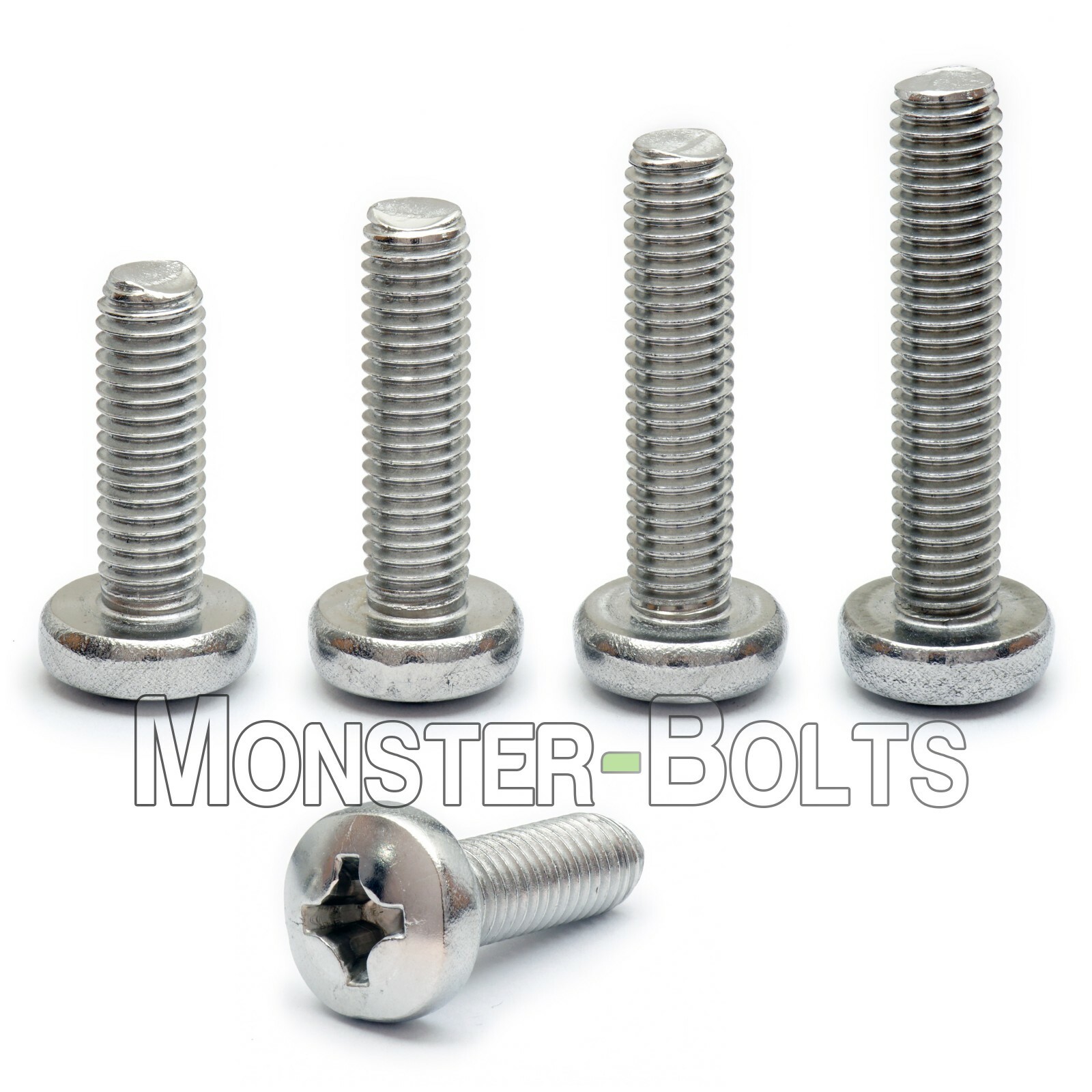 M3 / 3mm Phillips Pan Head Machine Screws, Stainless Steel A2, DIN 7985, 4-50mm