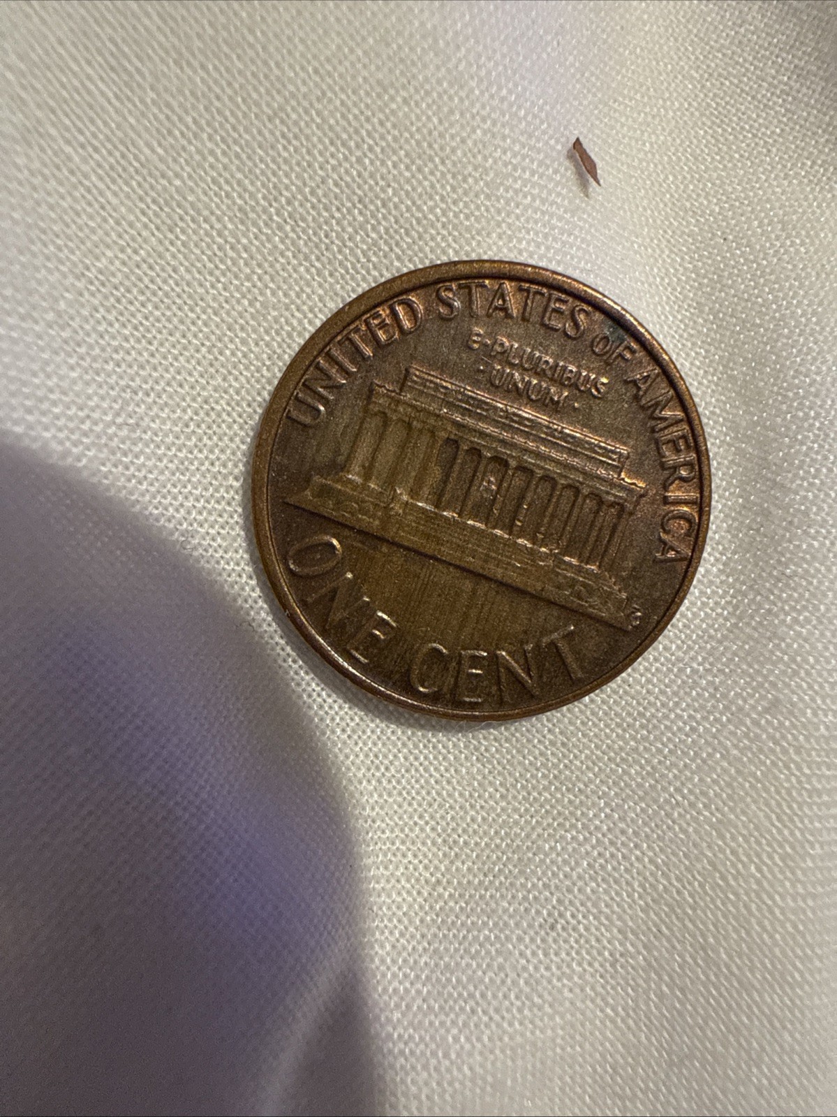 Rare 1981 Lincoln Memorial Penny Coin No Mint RD Obverse-Reverse Letters Errors