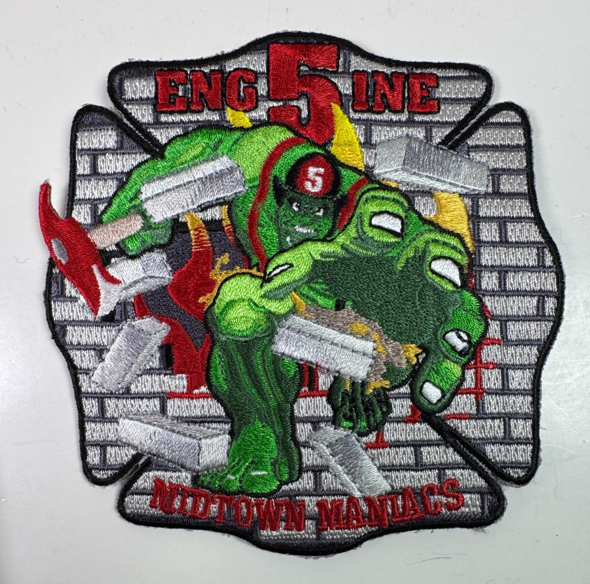 Wichita Kansas Fire Engine 5 Midtown Maniacs KS Patch AA2